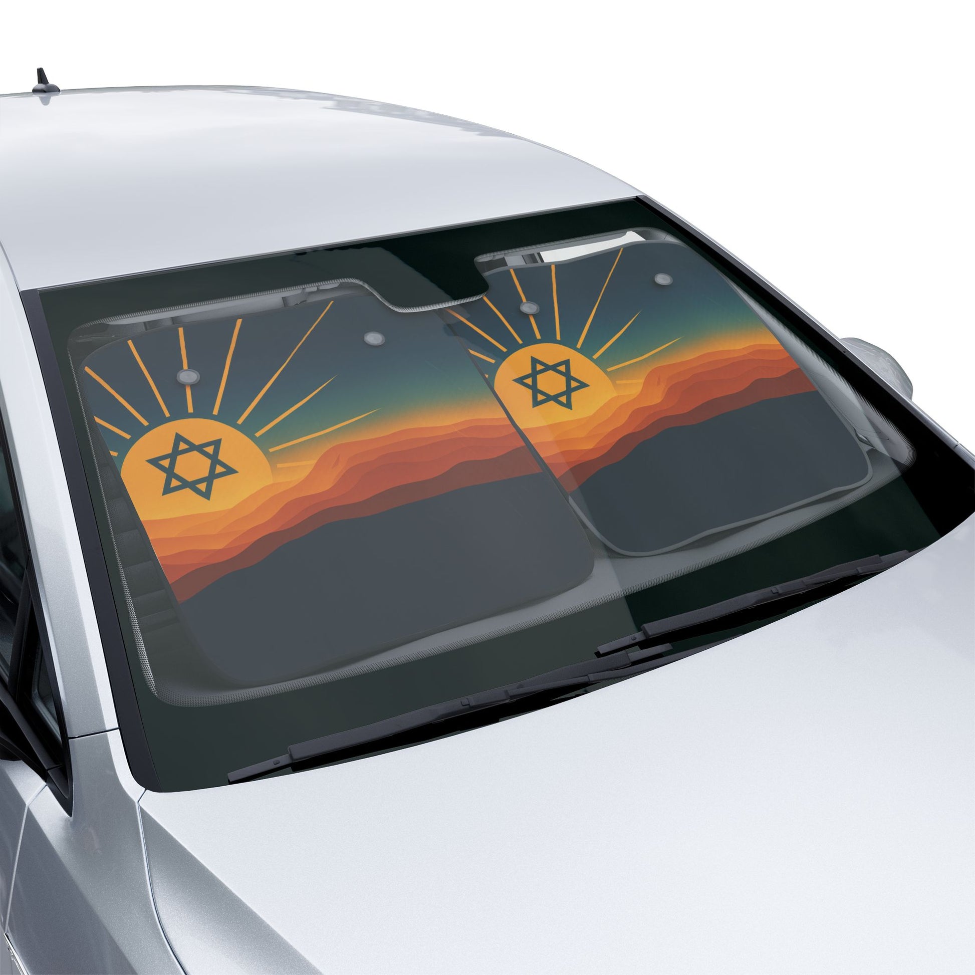 Promise At Dawn Car Sun Shades - American Zionist