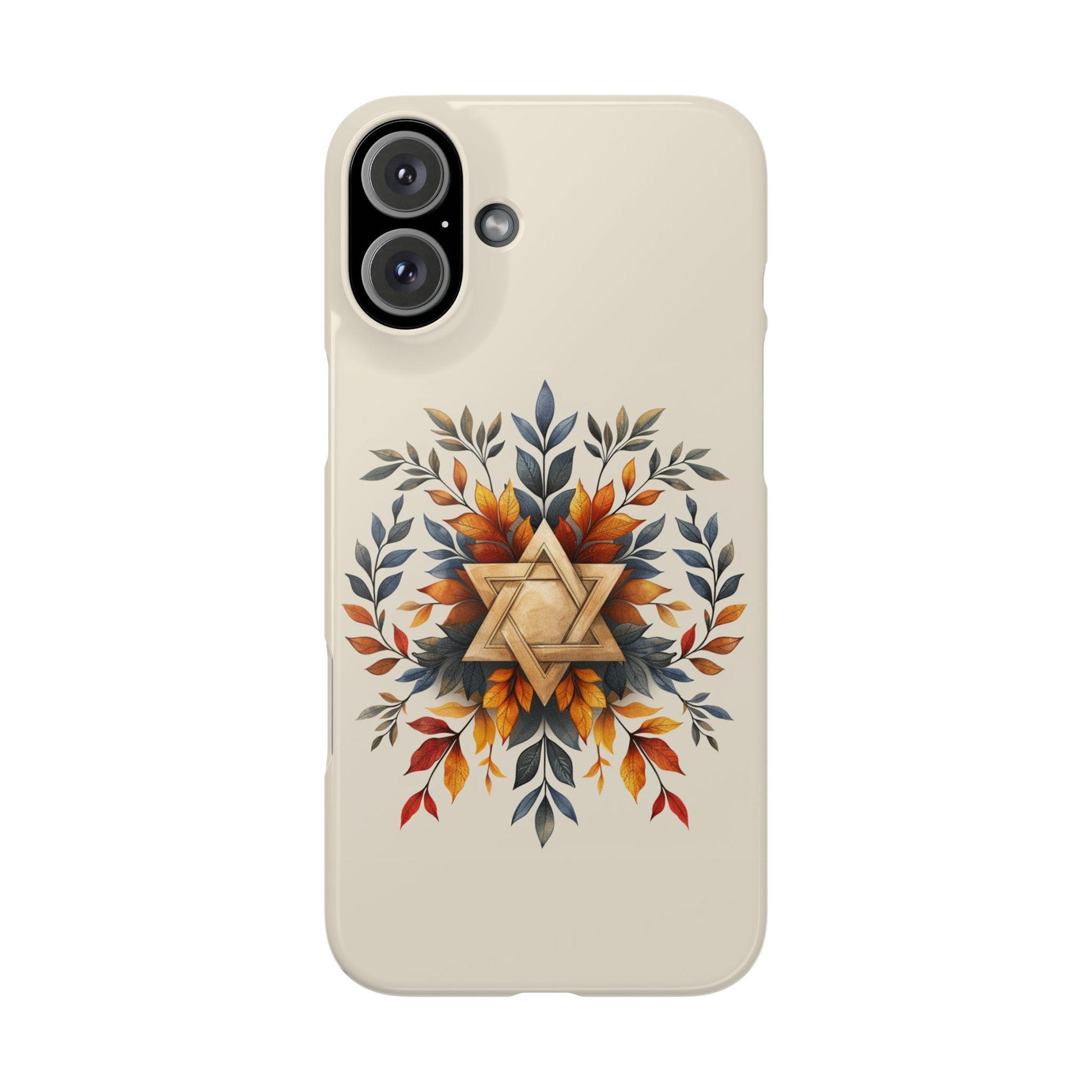 Star of David Wreath Slim Phone Cases - American Zionist