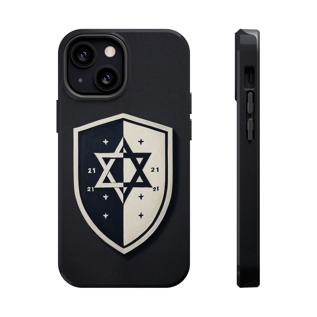 Black and White Shield Magnetic Tough Cases - American Zionist