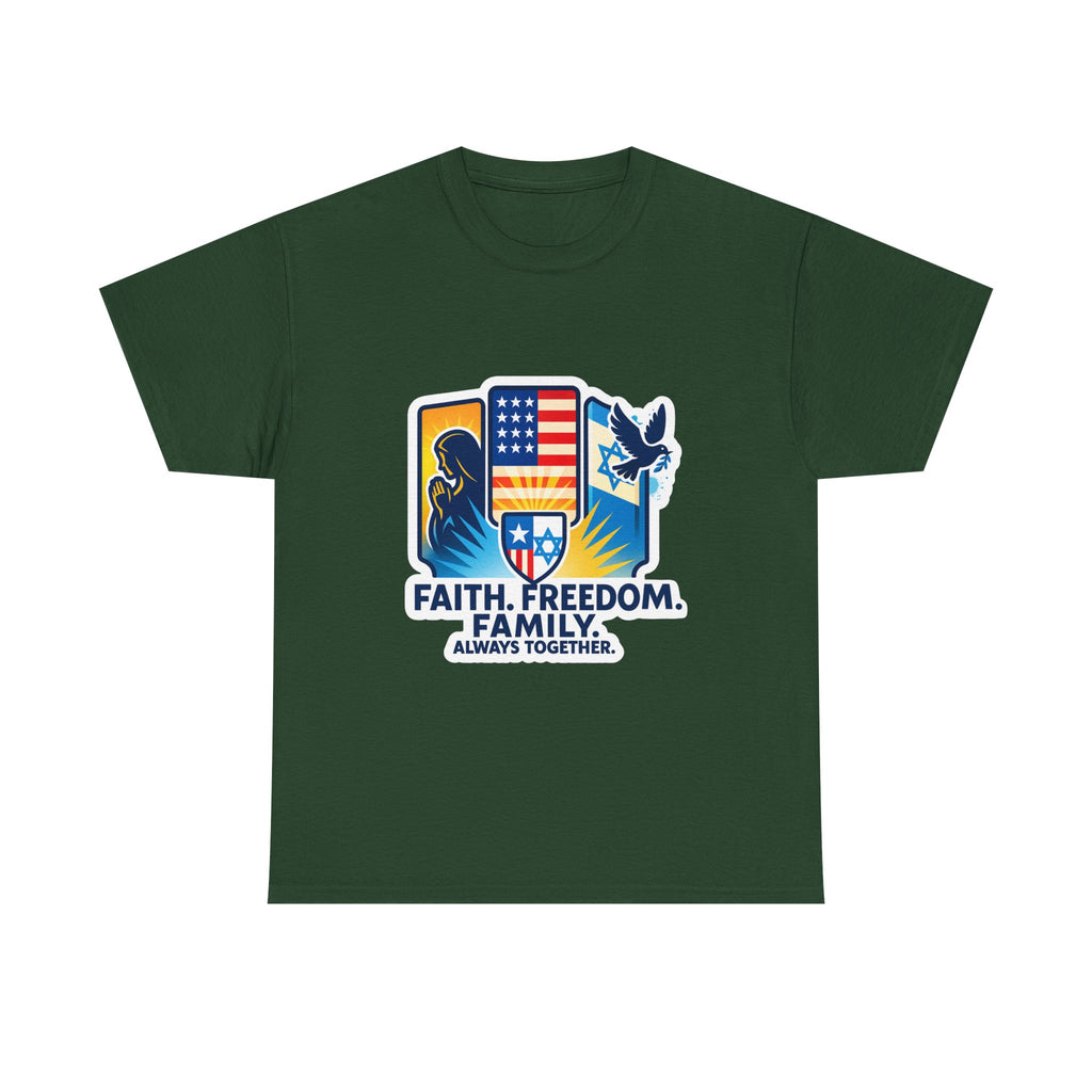 Shield Of Togetherness Unisex Heavy Cotton Tee - American Zionist