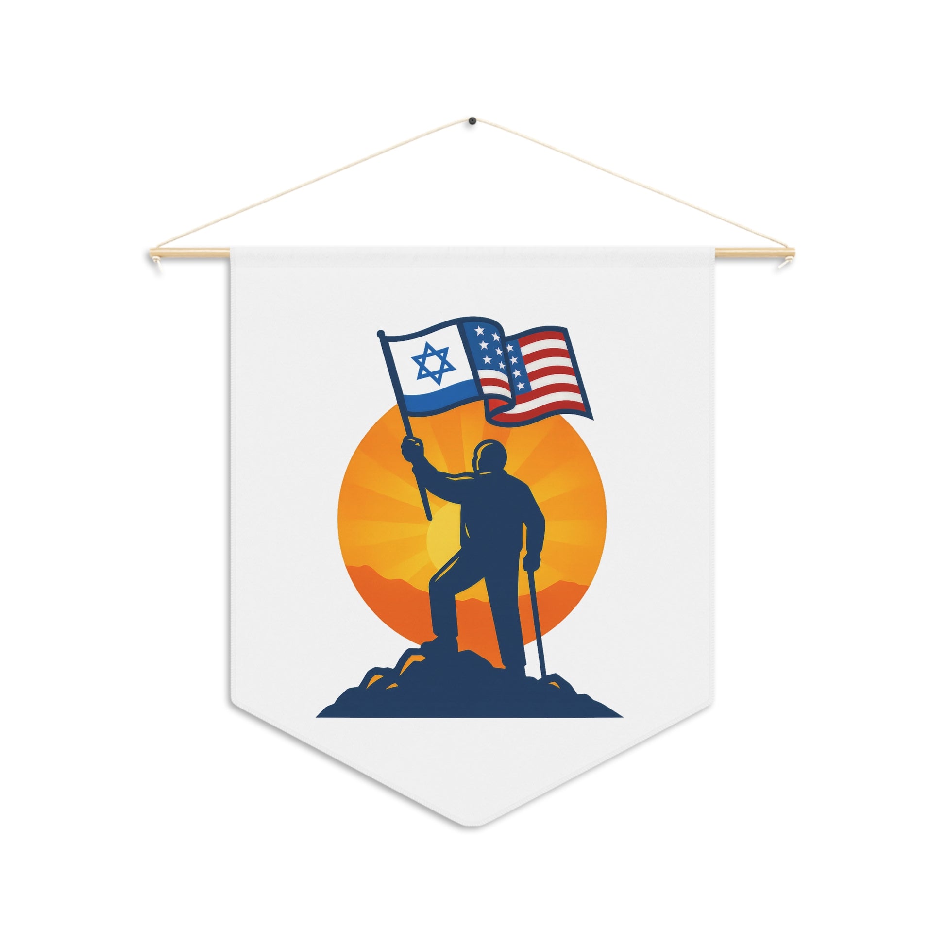Grandpa Stands for Freedom Pennant - American Zionist