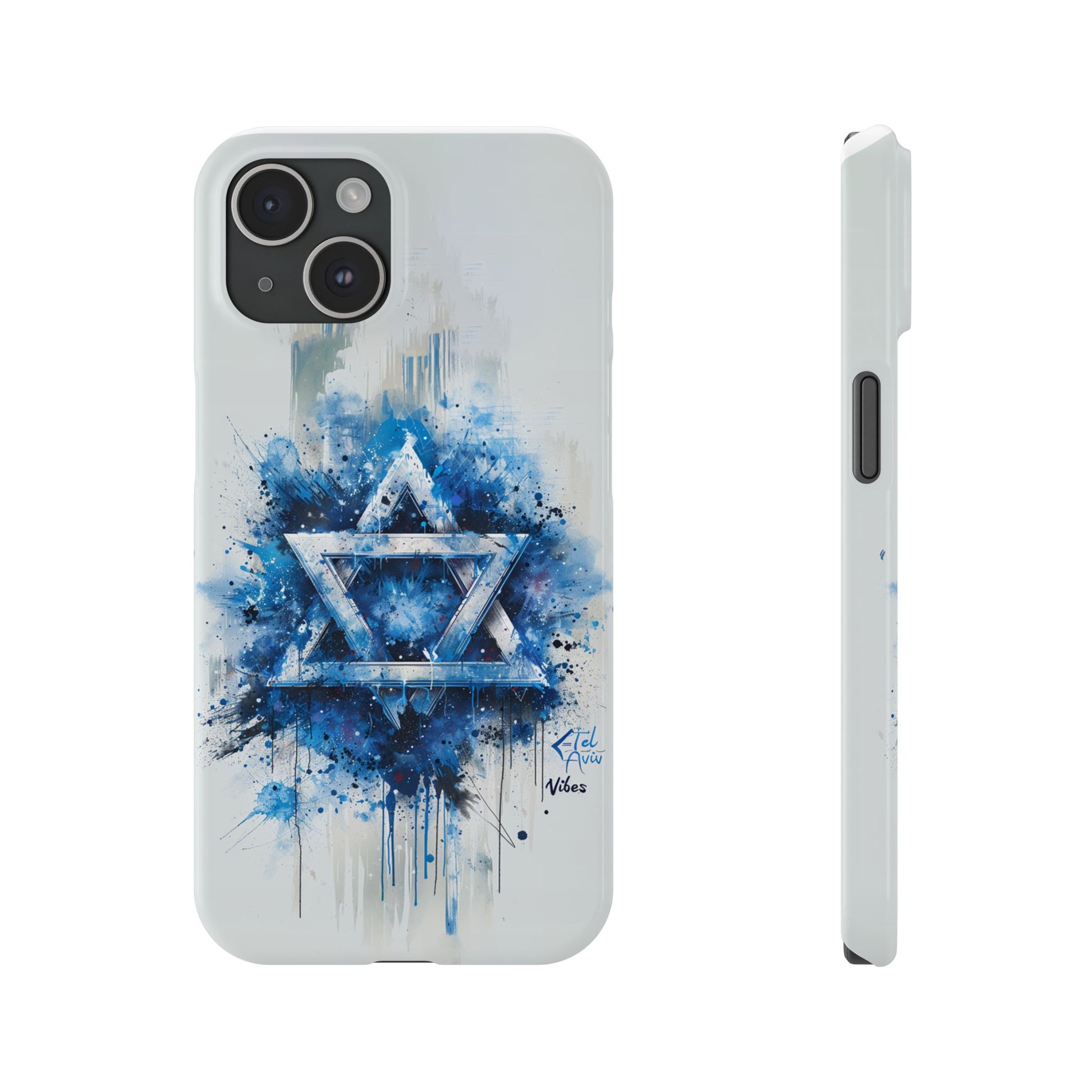 Graffiti Star of David Slim Phone Cases - American Zionist