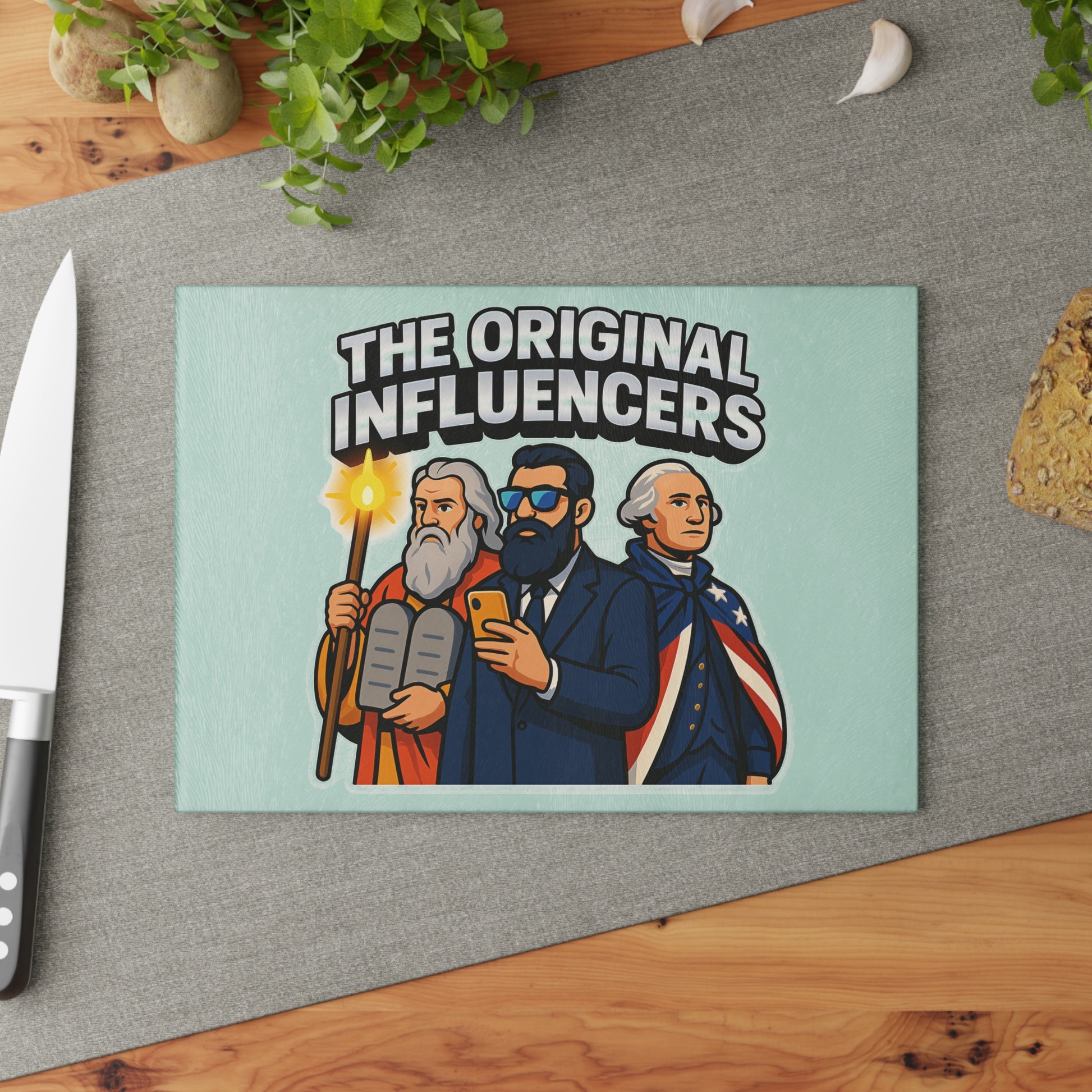 Original Influencers Glass Cutting Board - American Zionist