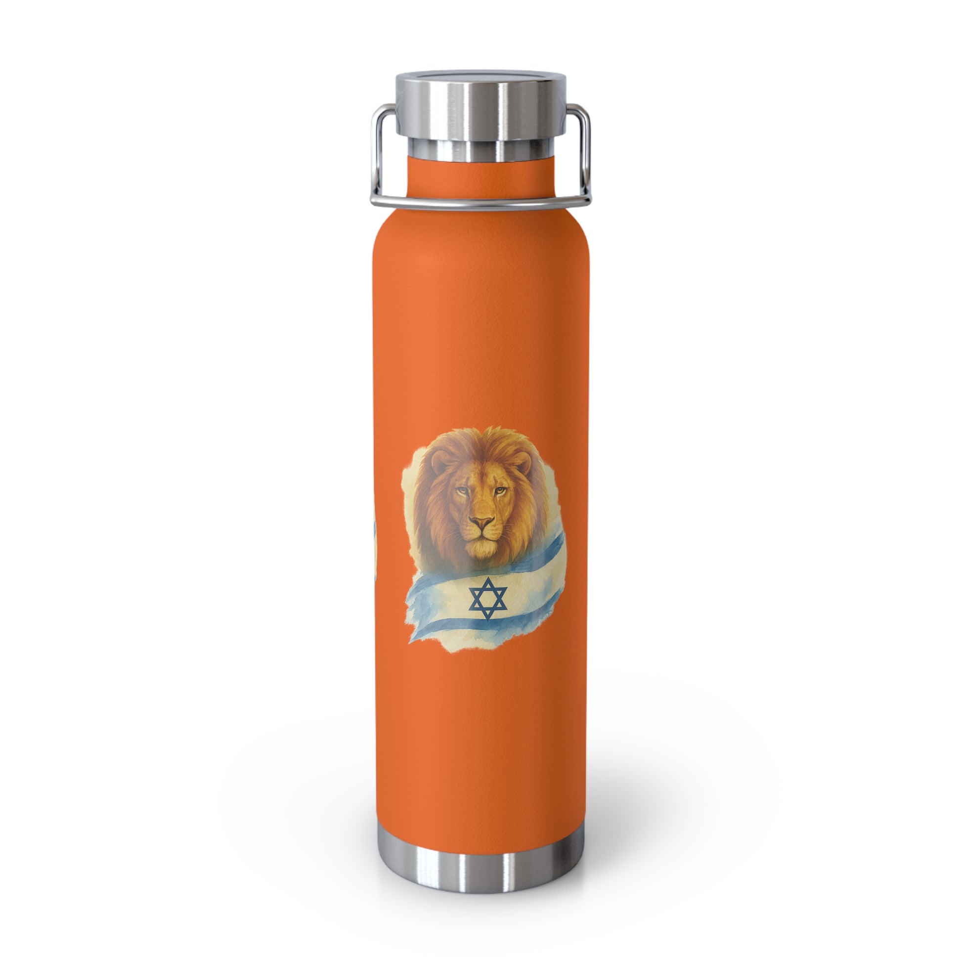 Lion Of Israel Copper Vacuum Insulated Bottle, 22oz - American Zionist