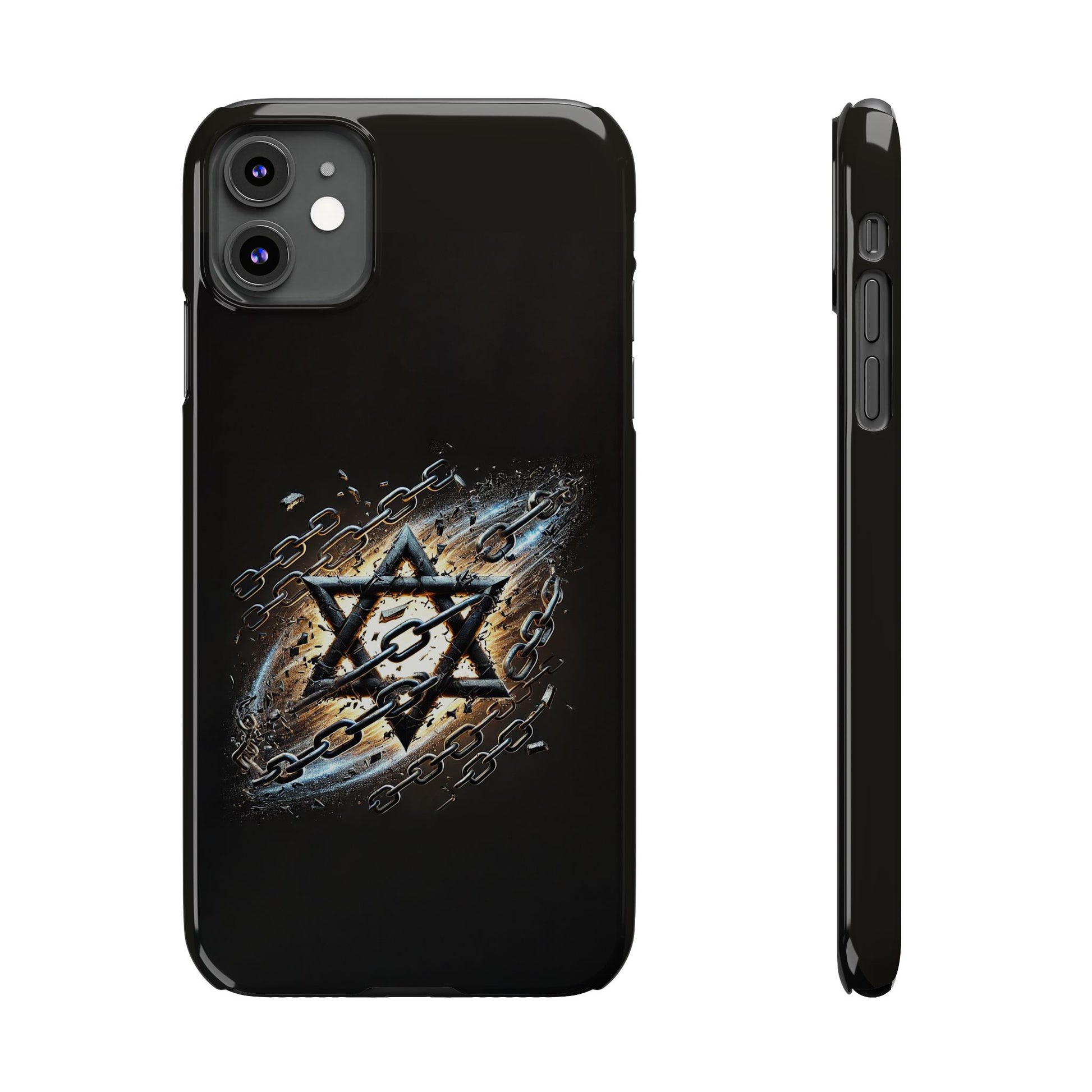 Galaxy Star of David Slim Phone Cases - American Zionist