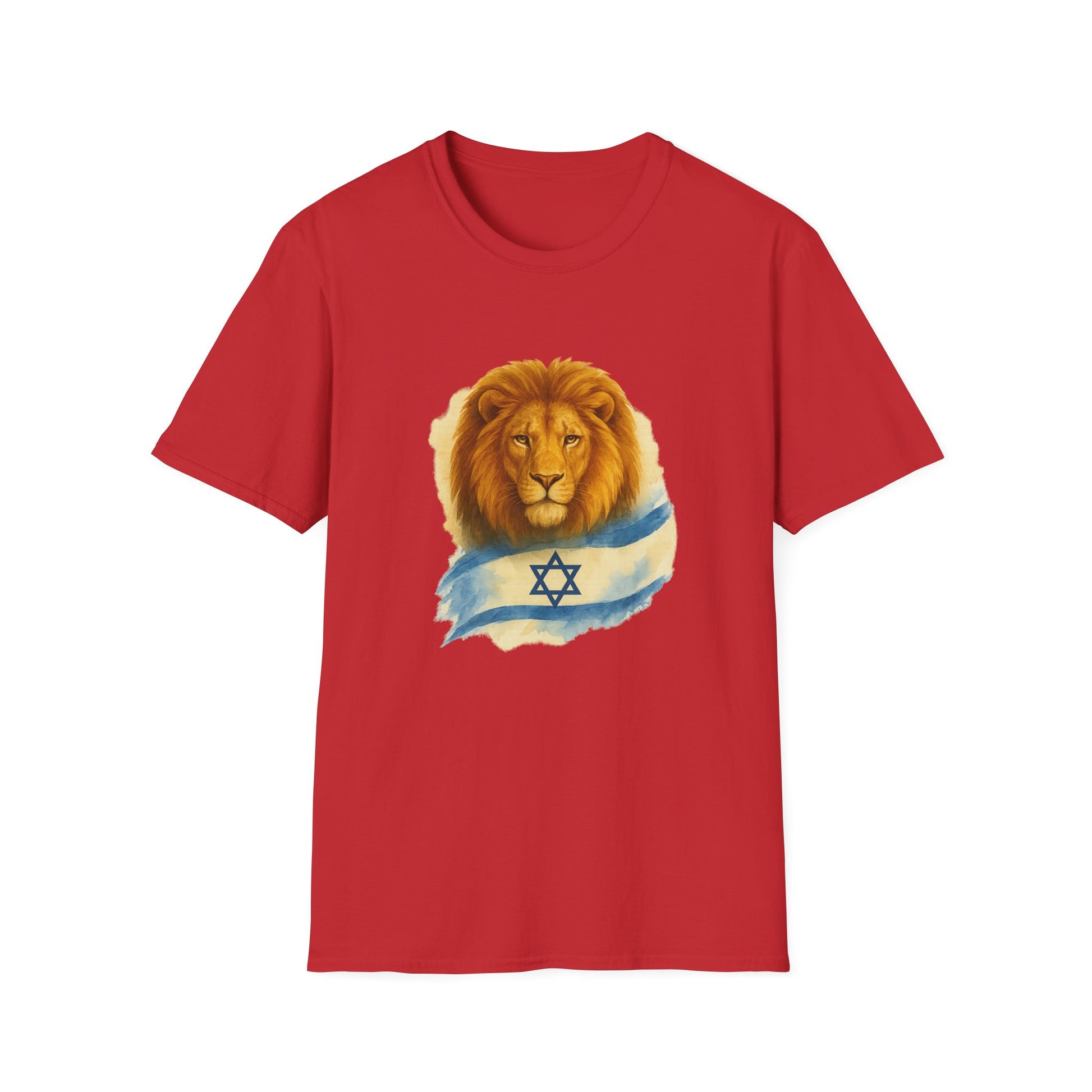 Lion Of Israel Unisex Softstyle T-Shirt - American Zionist