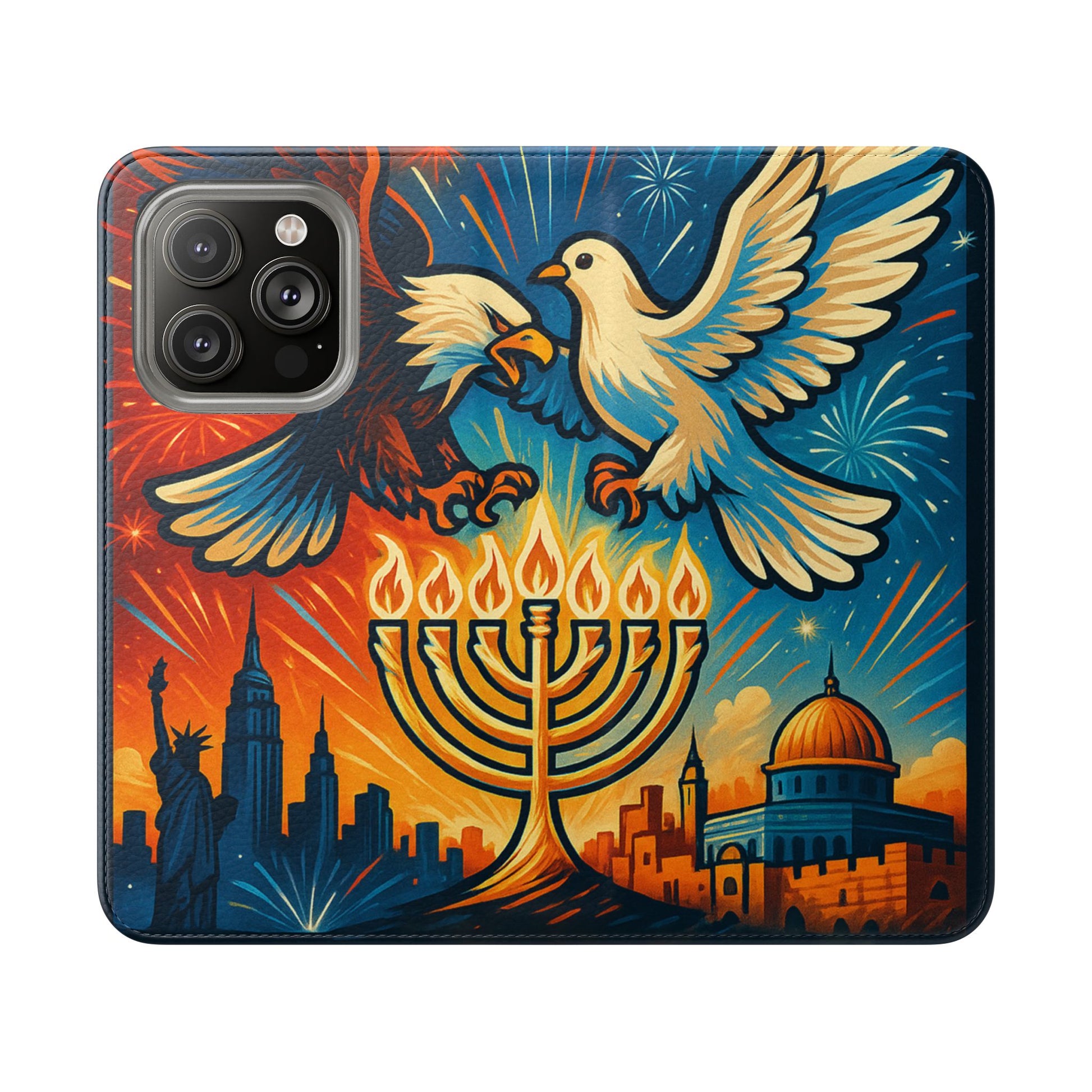 Red White and Blue Flip Cases - American Zionist