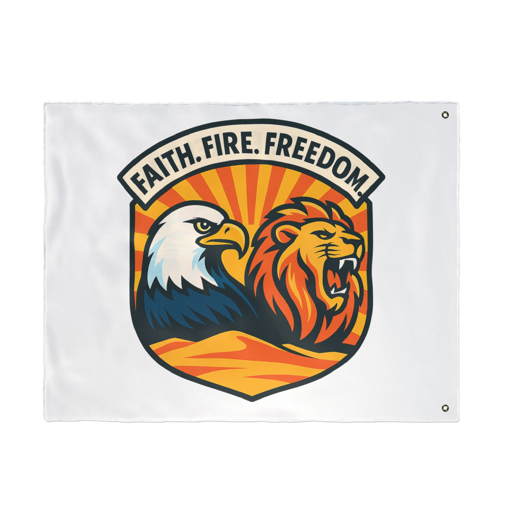 Lions Eagles Rise Double Sided Flag - American Zionist