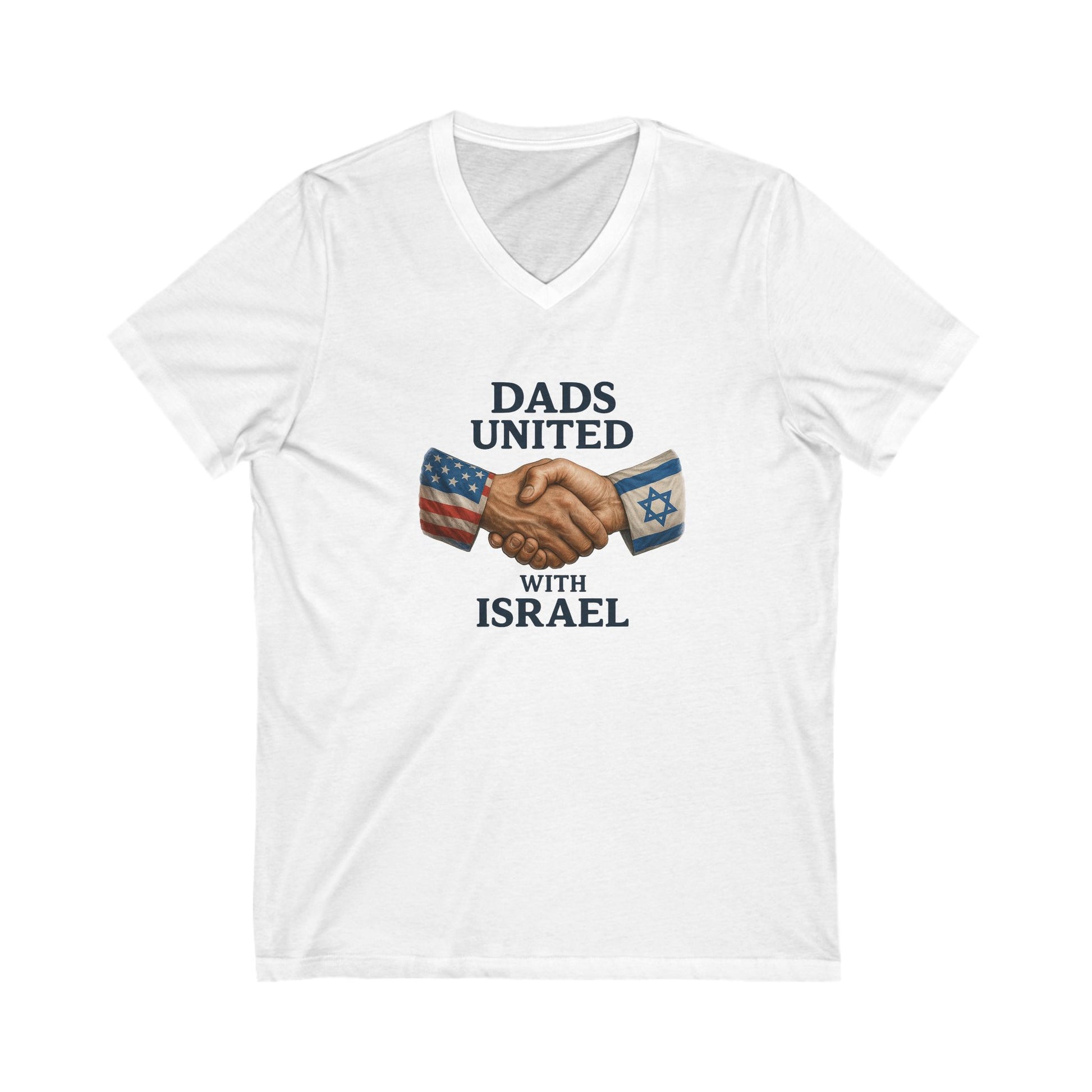 Dad United Unisex Jersey Short Sleeve V - Neck Tee - American Zionist
