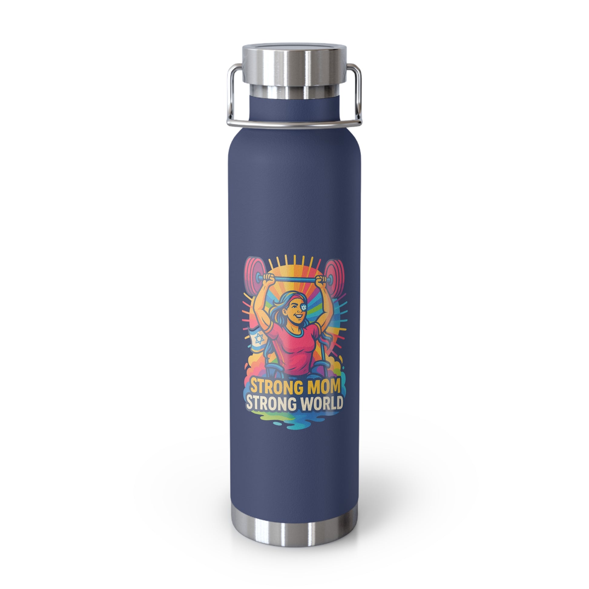 Strong Mom Copper Vacuum Insulated Bottle, 22oz - American Zionist