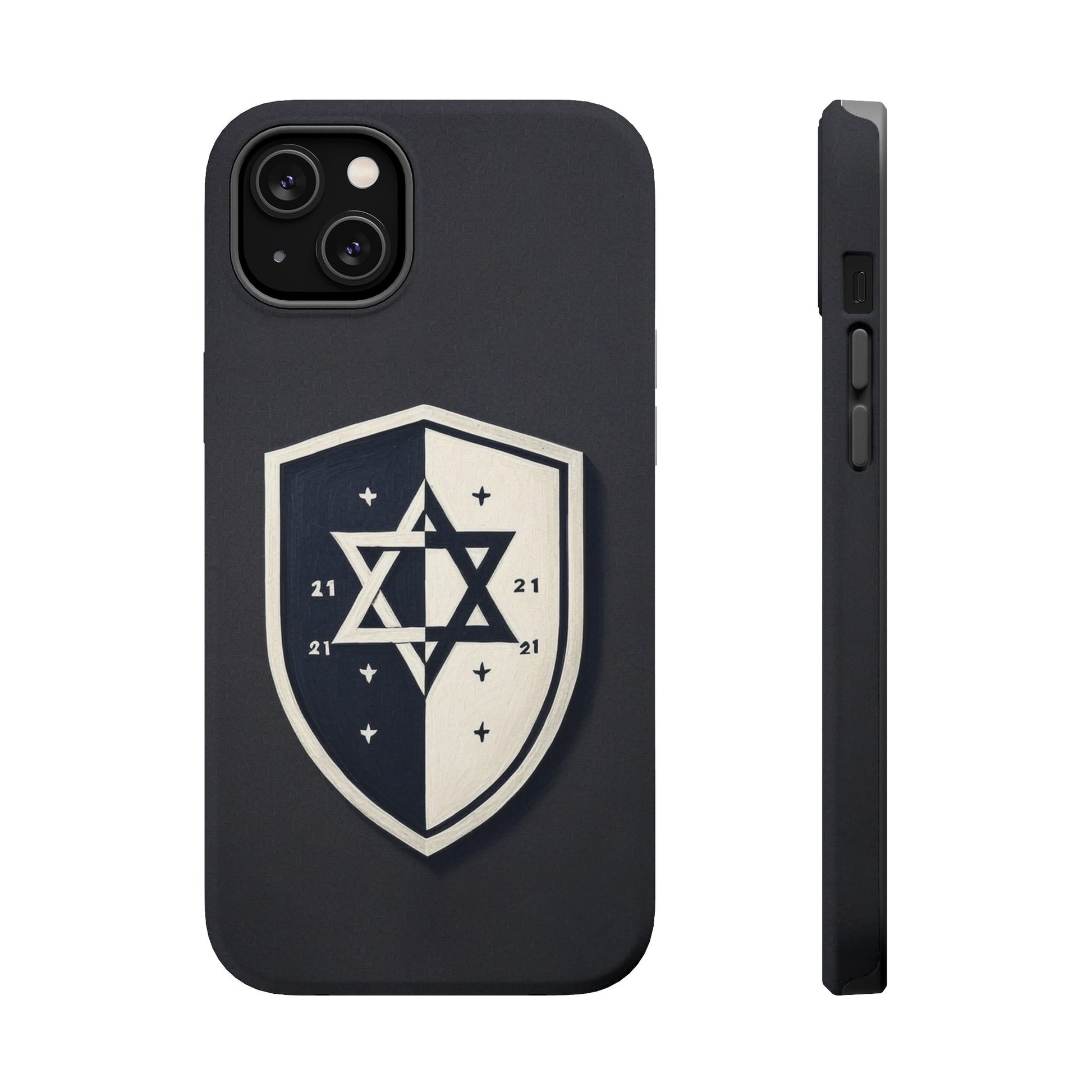 Black and White Shield Magnetic Tough Cases - American Zionist