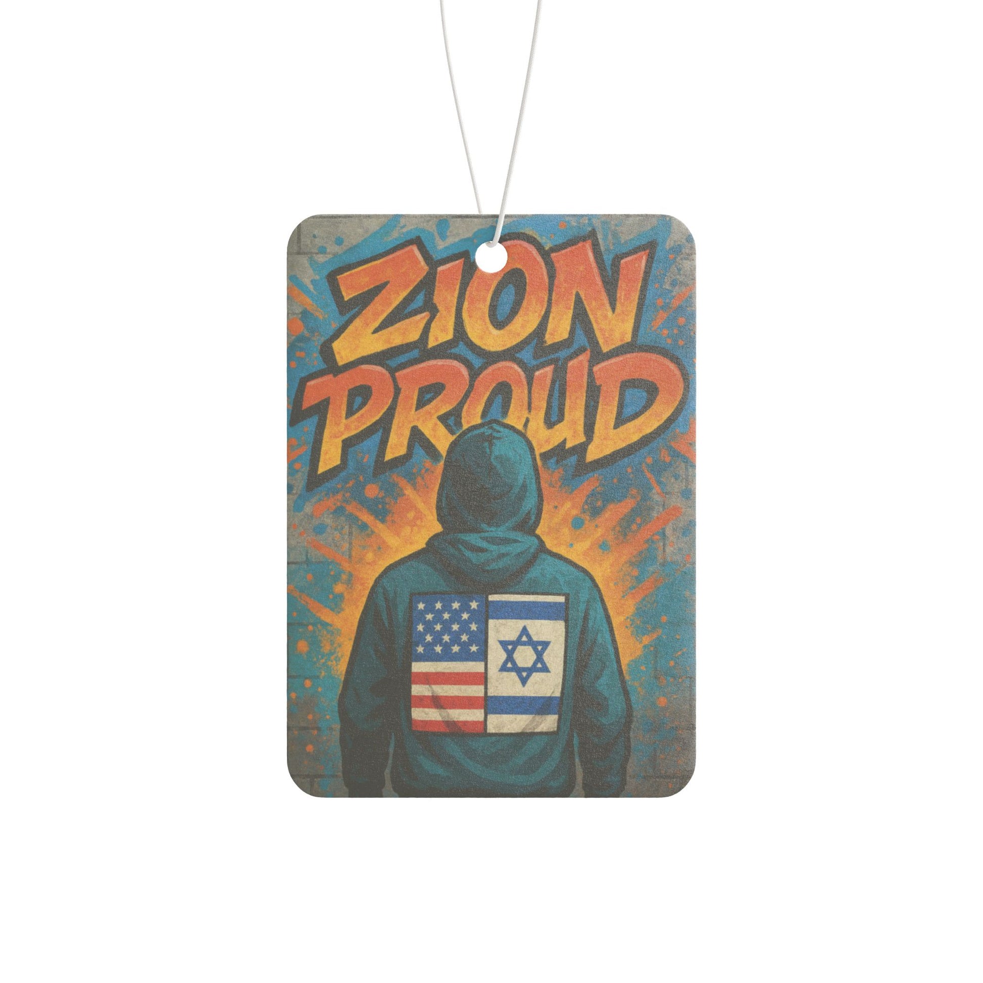 Zion Proud Car Air Freshener - American Zionist