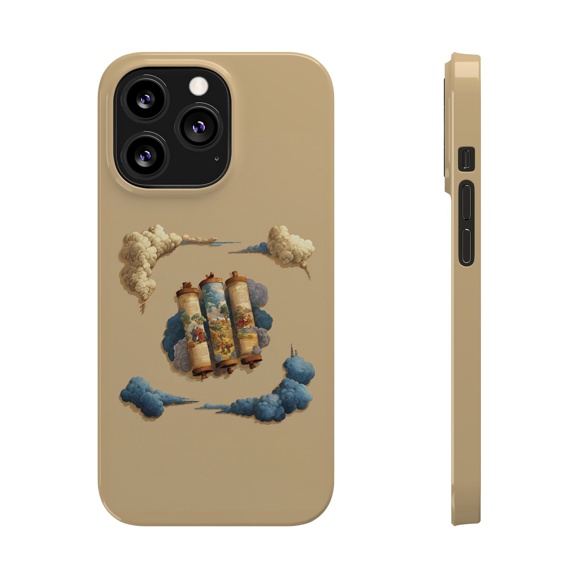 Cloudy Scroll of Moses Slim Phone Cases - American Zionist
