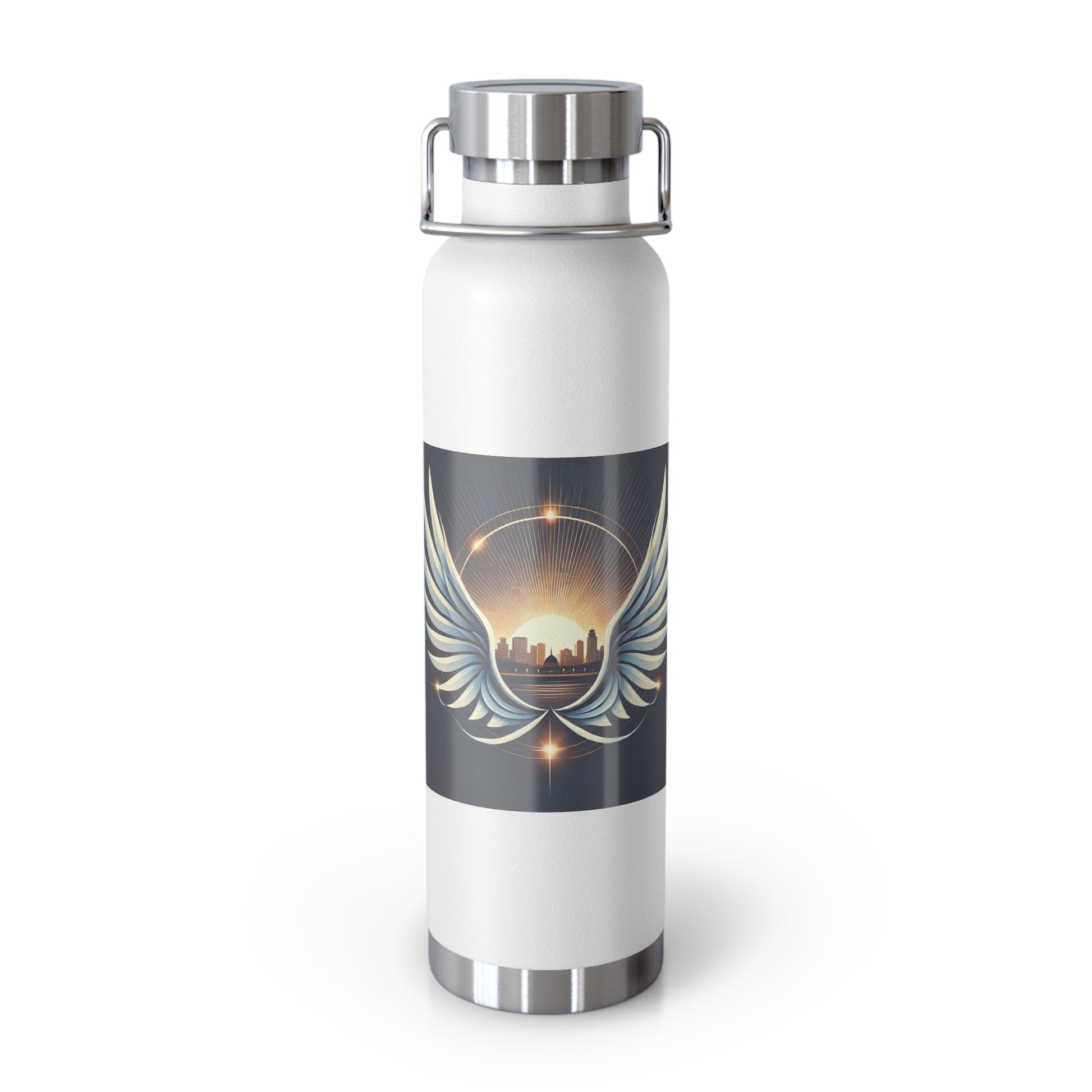 Sunset Wings Copper Vacuum Insulated Bottle, 22oz - American Zionist