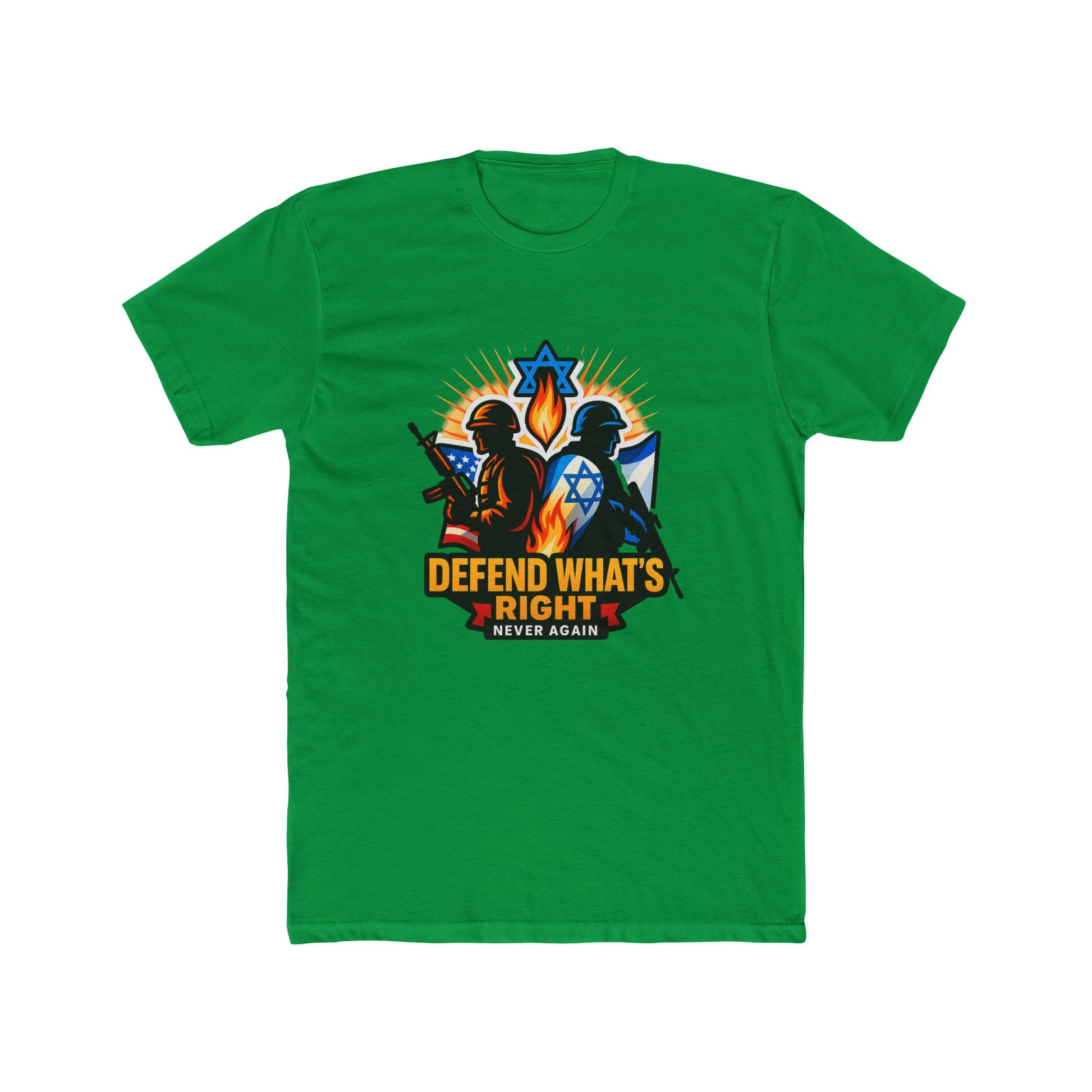 Defend Whats Right Unisex Cotton Crew Tee - American Zionist