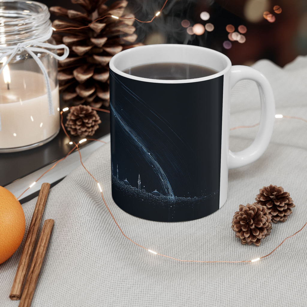 Futuristic City of Israel Ceramic Mug 11oz, 15oz - American Zionist