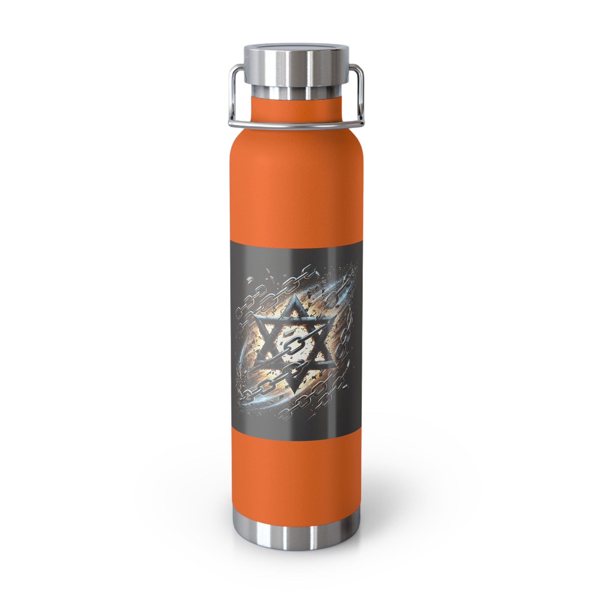 Galaxy Star of David Copper Vacuum Insulated Bottle, 22oz - American Zionist