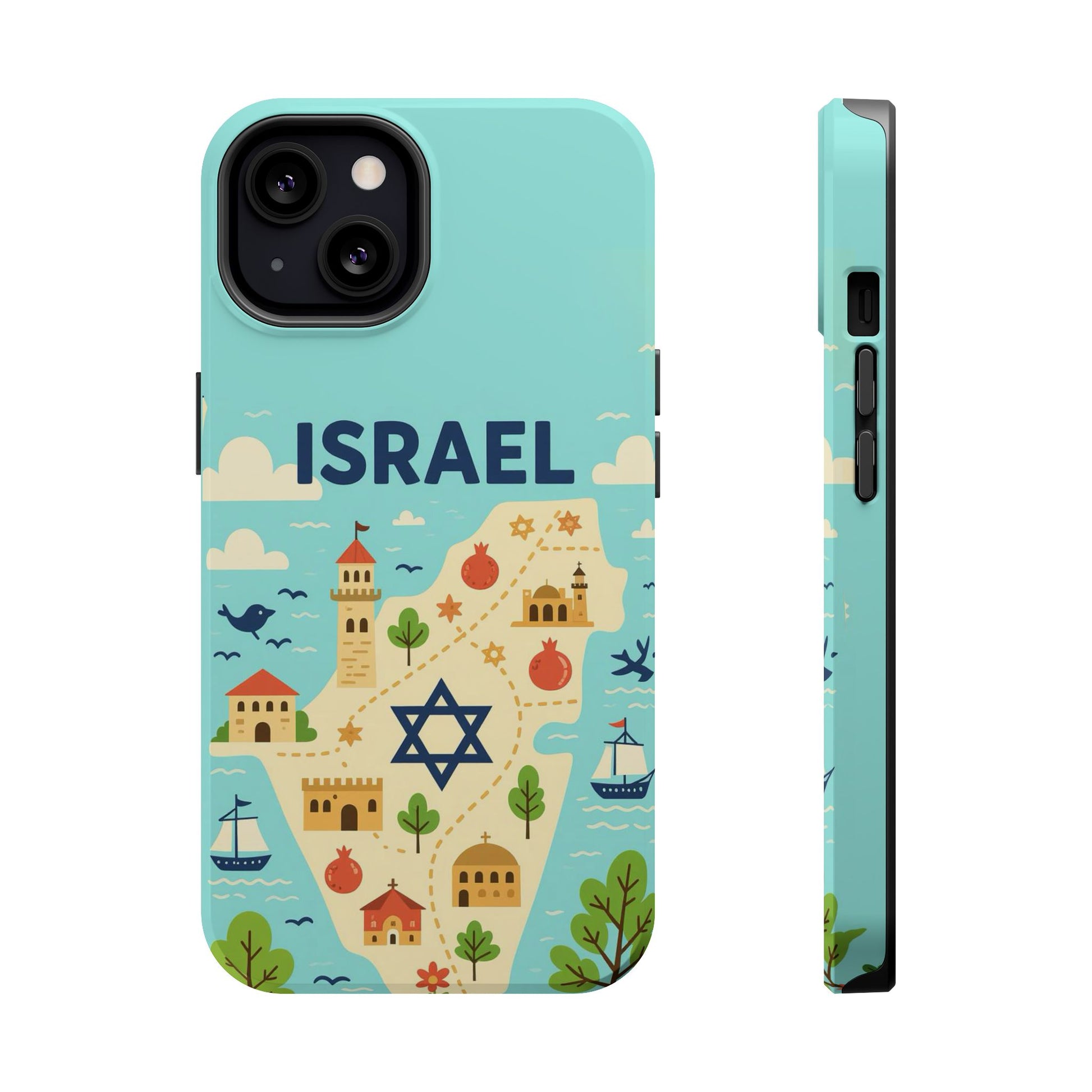 Map of Israel Magnetic Tough Cases - American Zionist