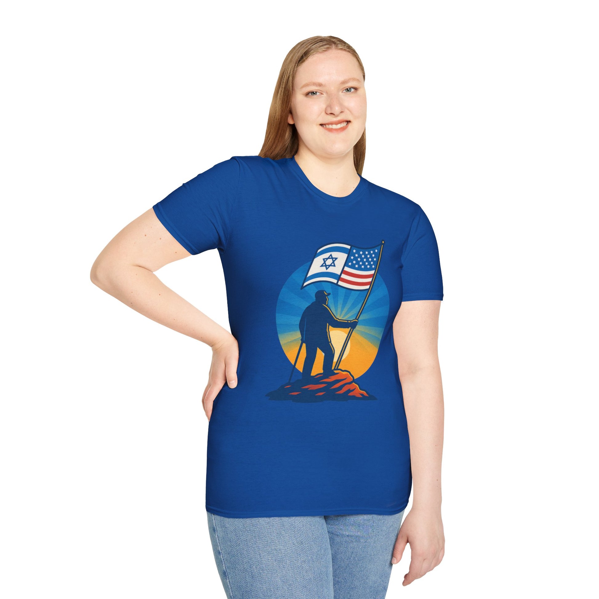 Grandpa Stands Tall Softstyle T-Shirt - American Zionist