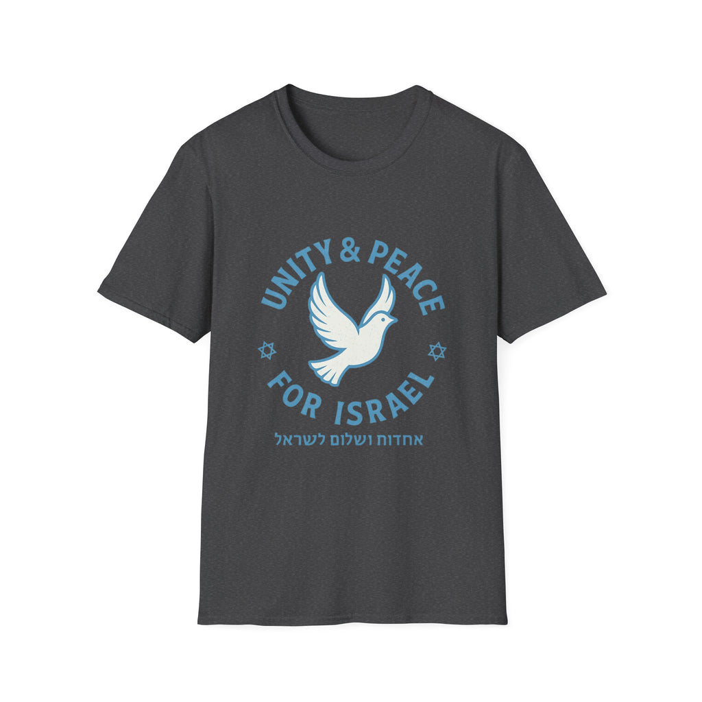 Unity Peace For Israel Unisex Softstyle T-Shirt - American Zionist