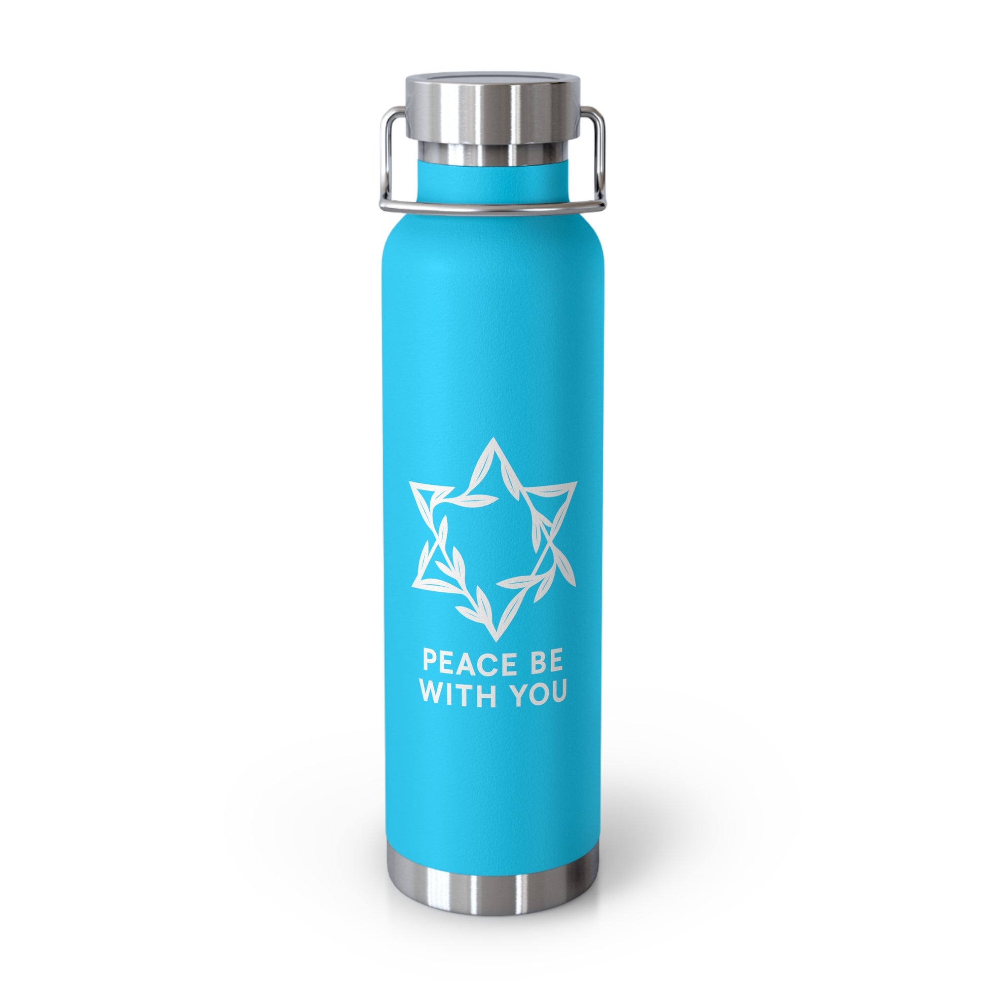 Peacewoven Star Copper Vacuum Insulated Bottle, 22oz - American Zionist