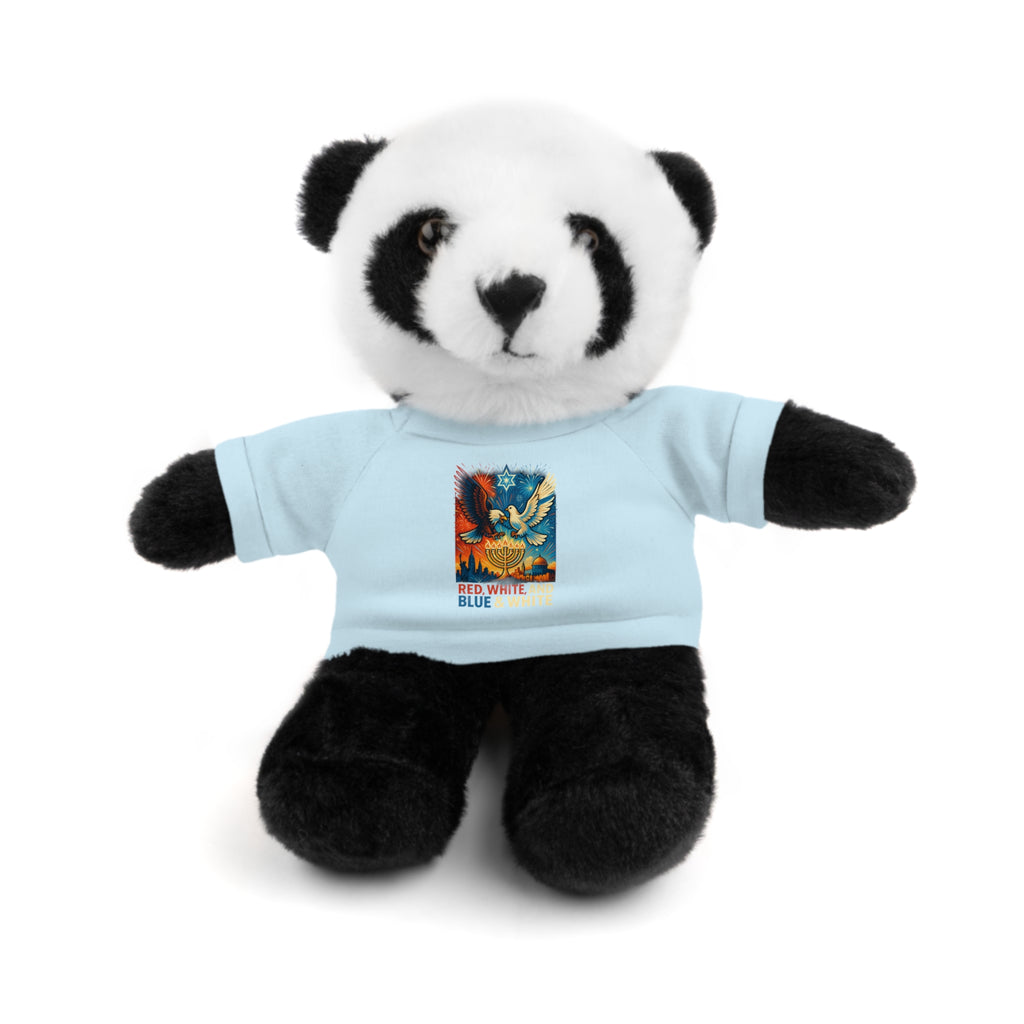 Red White and Blue Stuffed Animals with Tee - American Zionist
