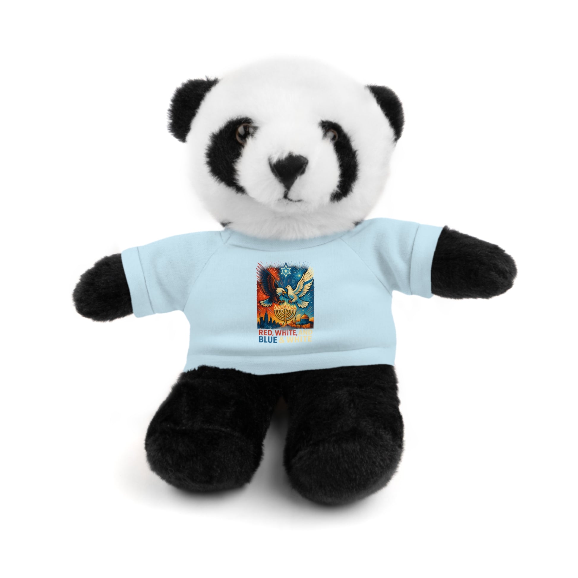 Red White and Blue Stuffed Animals with Tee - American Zionist
