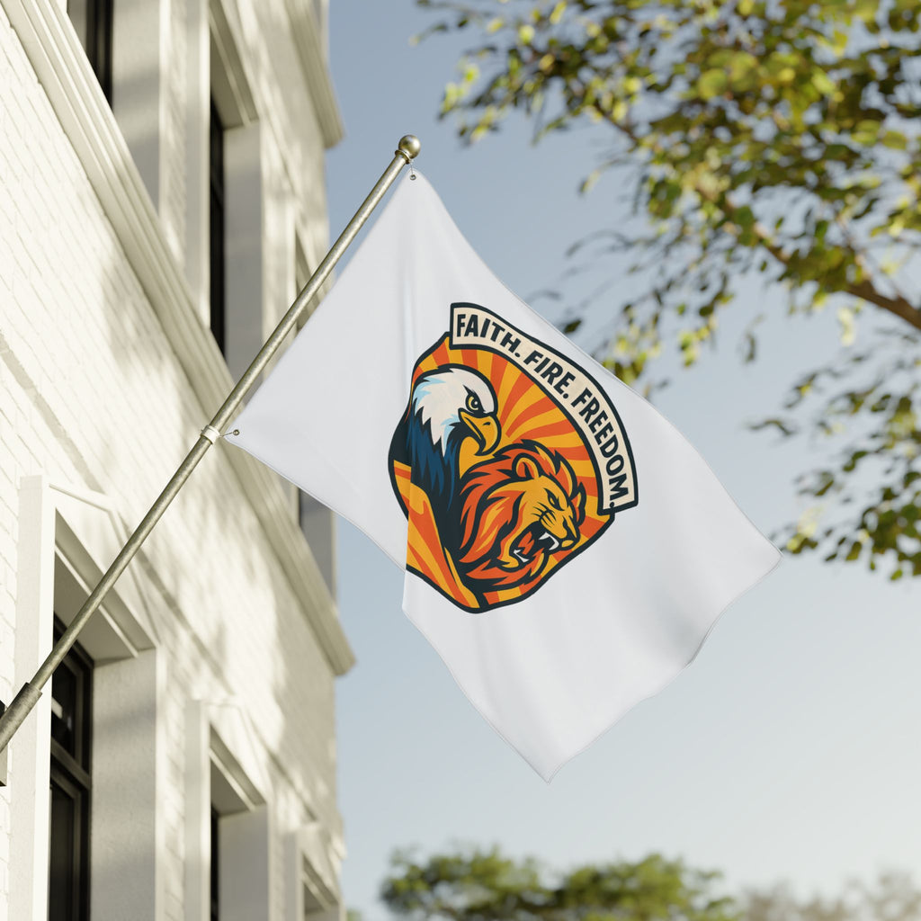 Lions Eagles Rise Double Sided Flag - American Zionist