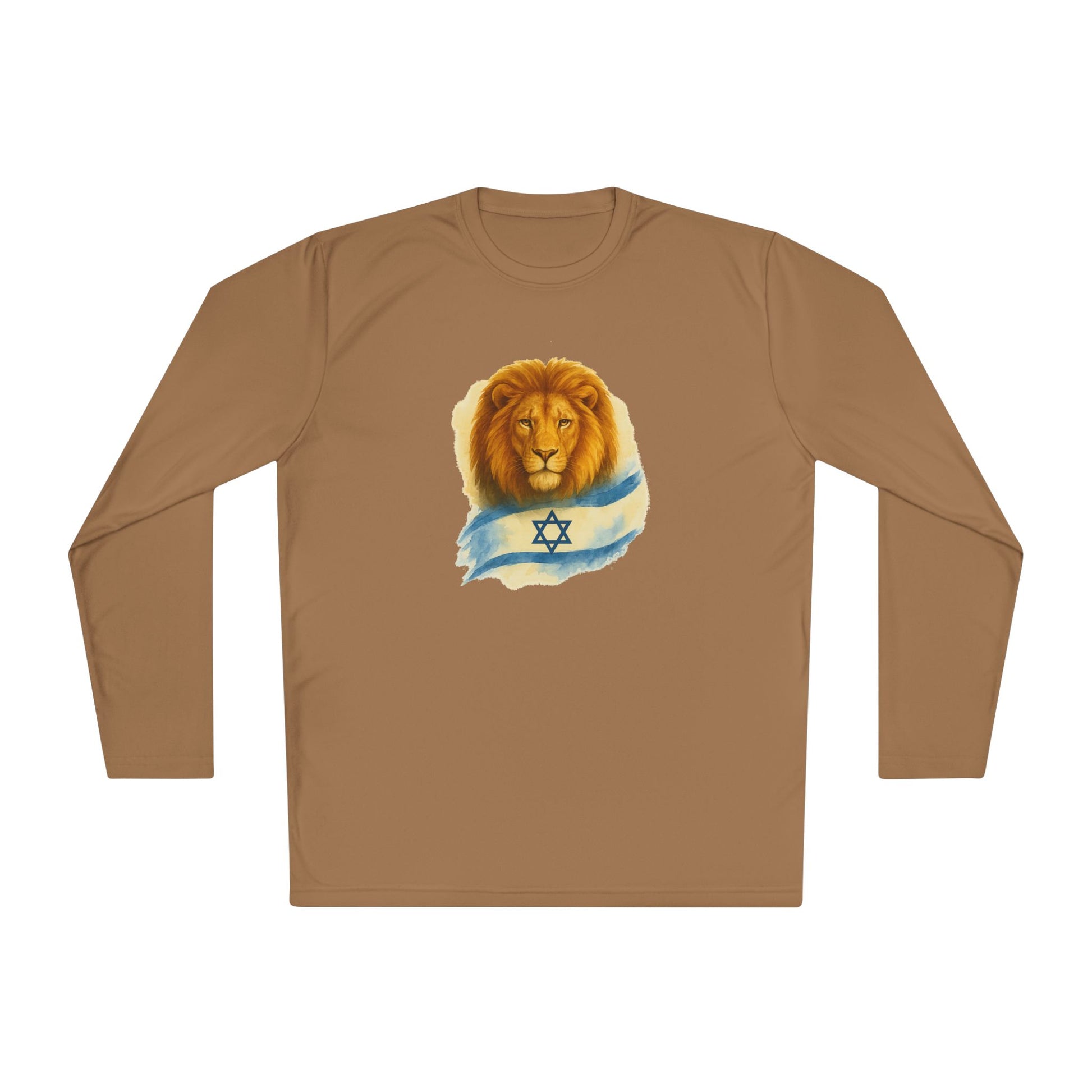 Lion Of Israel Unisex Lightweight Long Sleeve Tee - American Zionist