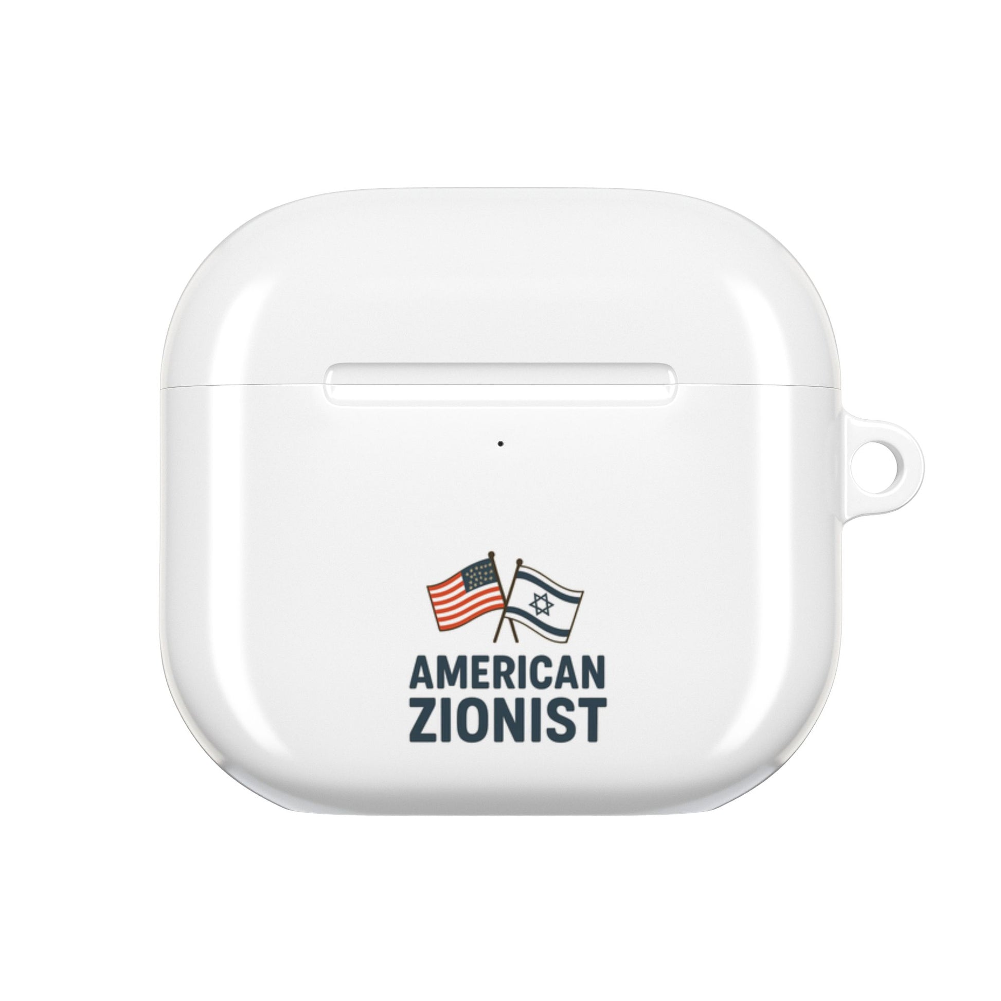 American Zionist: Two Flags AirPod Case - American Zionist