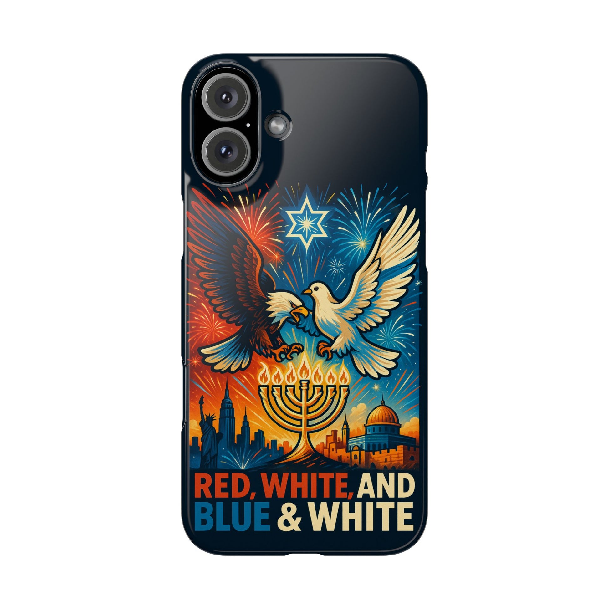 Red White and Blue Slim Phone Cases - American Zionist