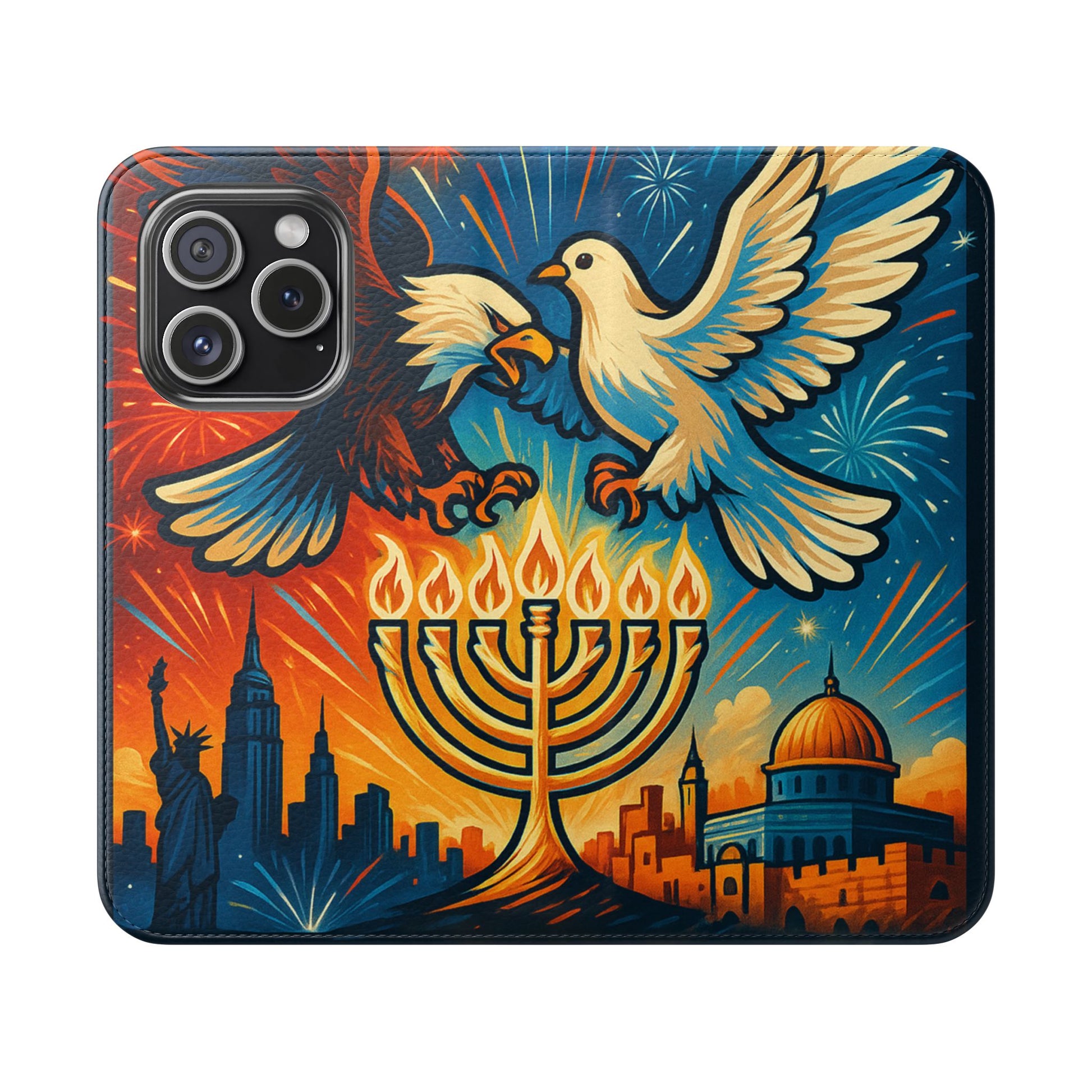 Red White and Blue Flip Cases - American Zionist