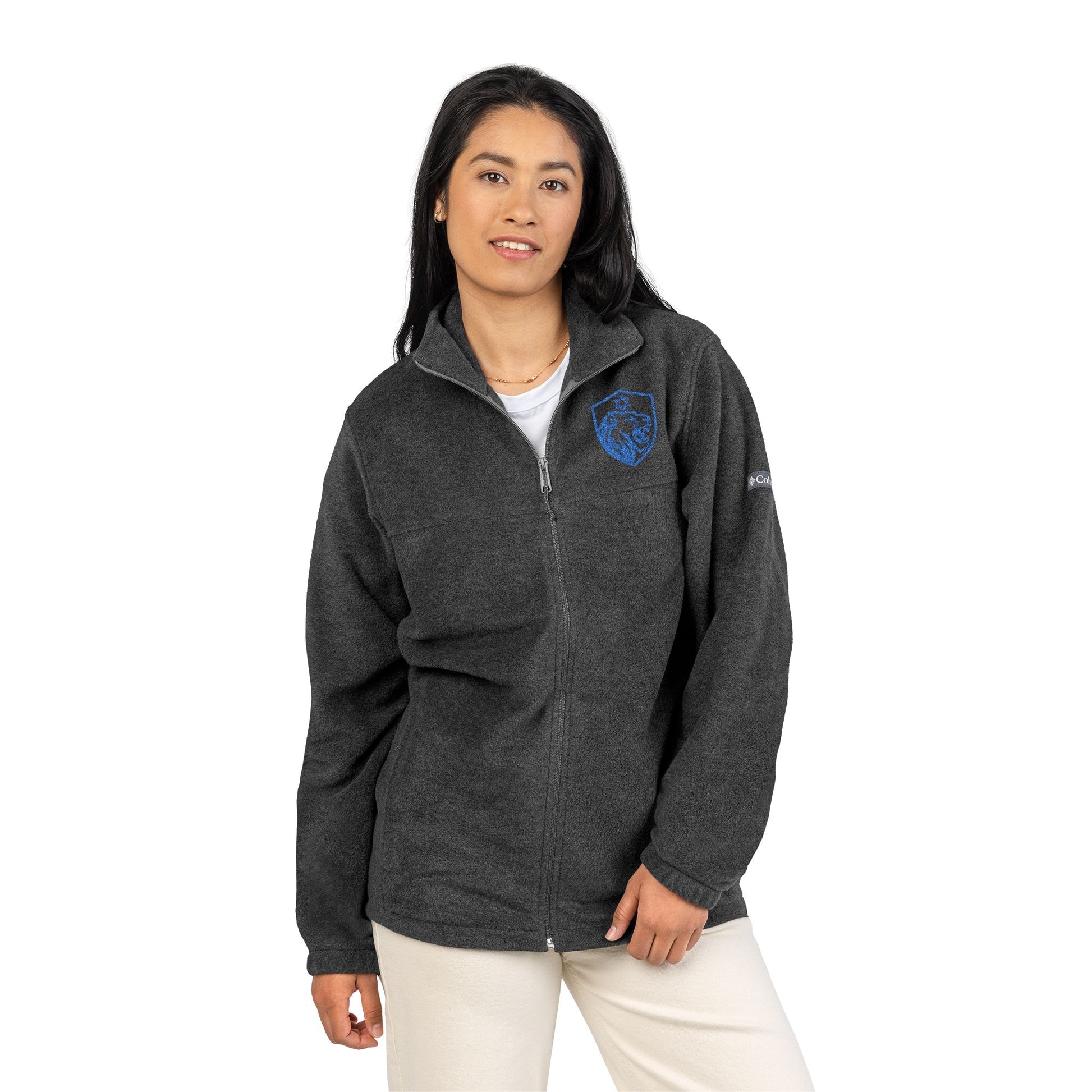 Lion Shield Of Israel Unisex Columbia Fleece Jacket - American Zionist