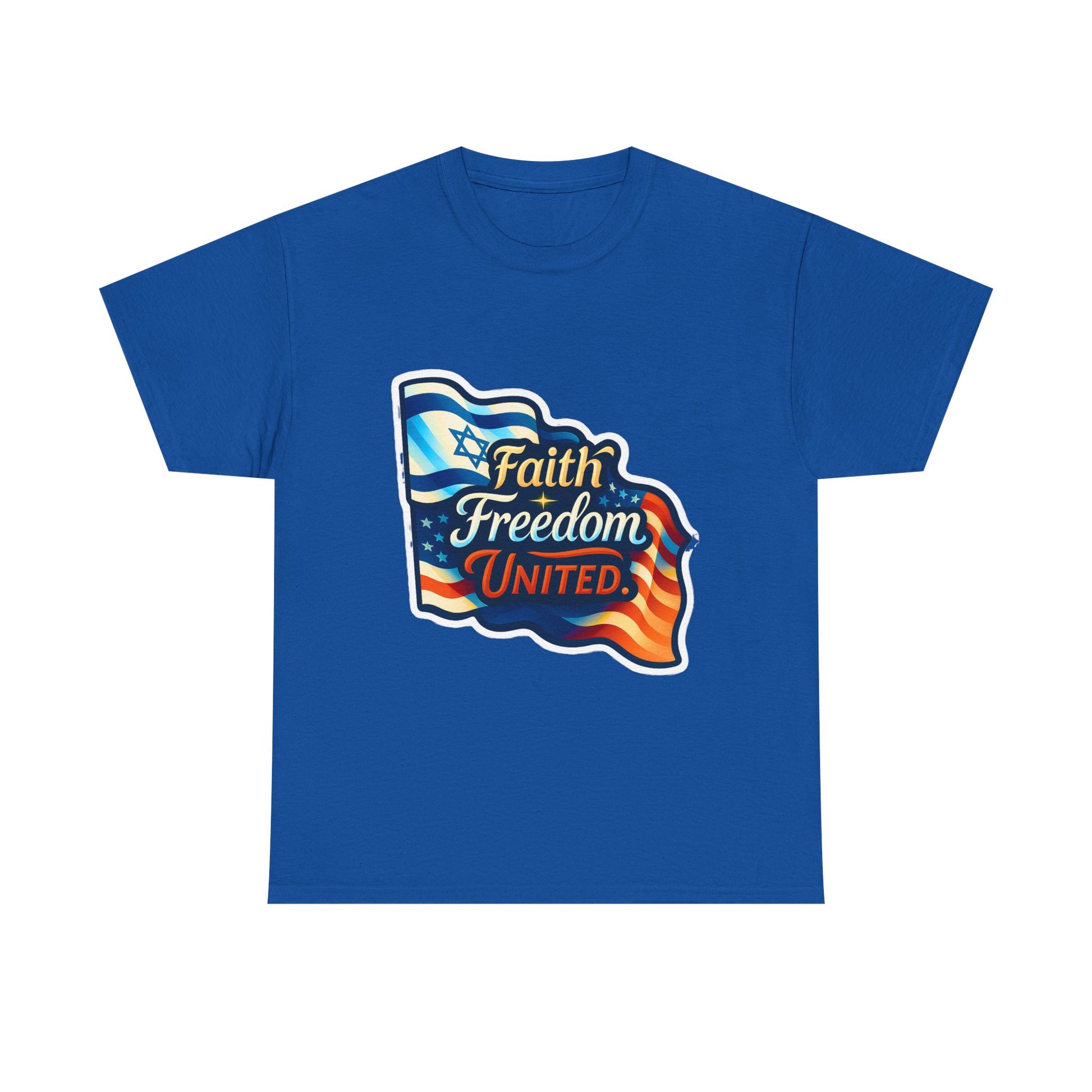 Faith Freedom United Unisex Heavy Cotton Tee - American Zionist