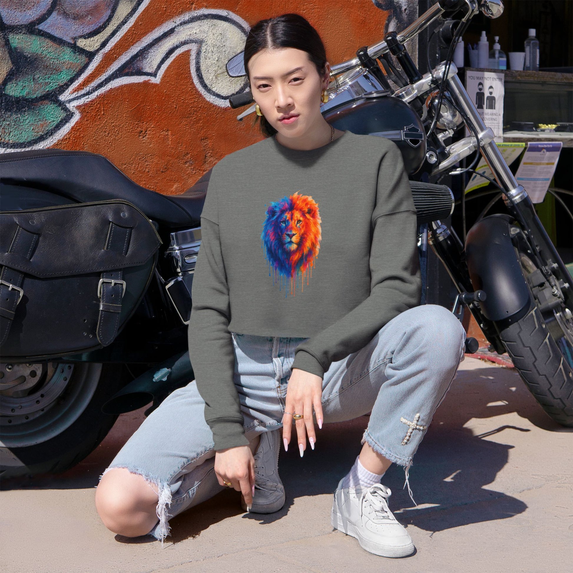 Judah Unleashed Women's Cropped Sweatshirt - American Zionist