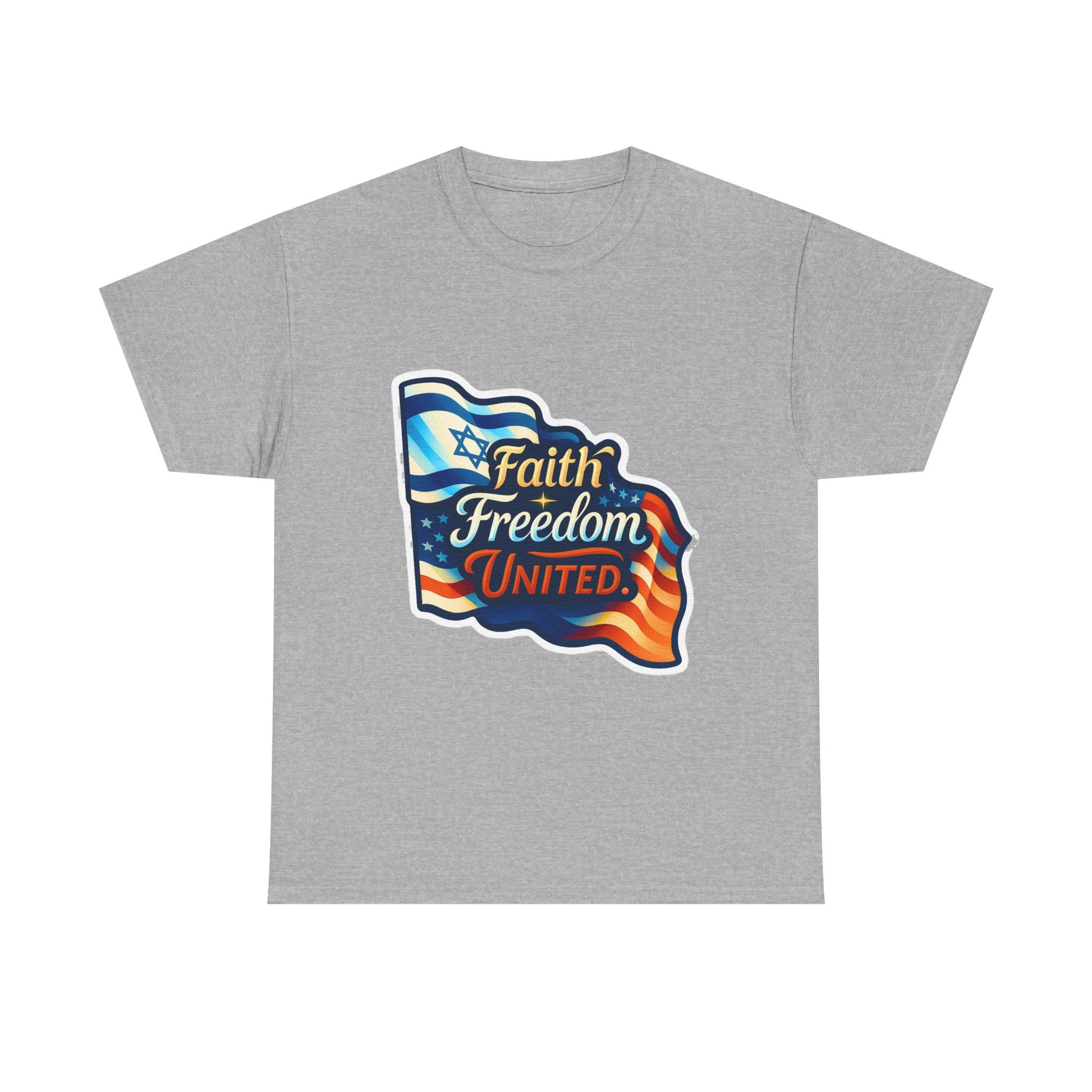 Faith Freedom United Unisex Heavy Cotton Tee - American Zionist