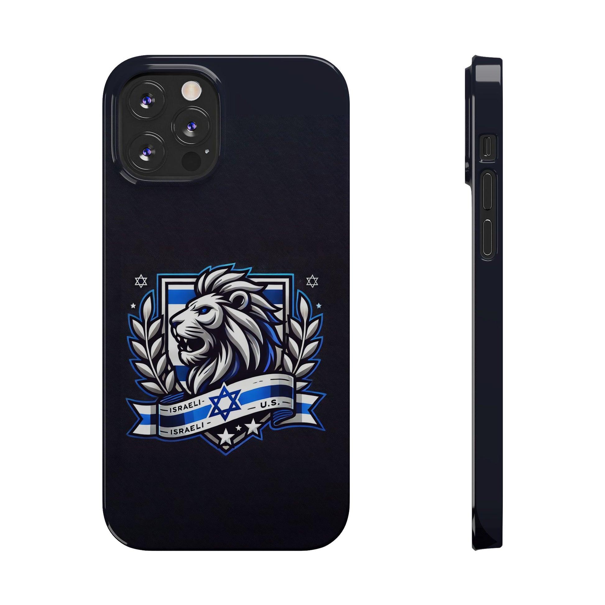 Lion of Judah Crest Slim Phone Cases - American Zionist