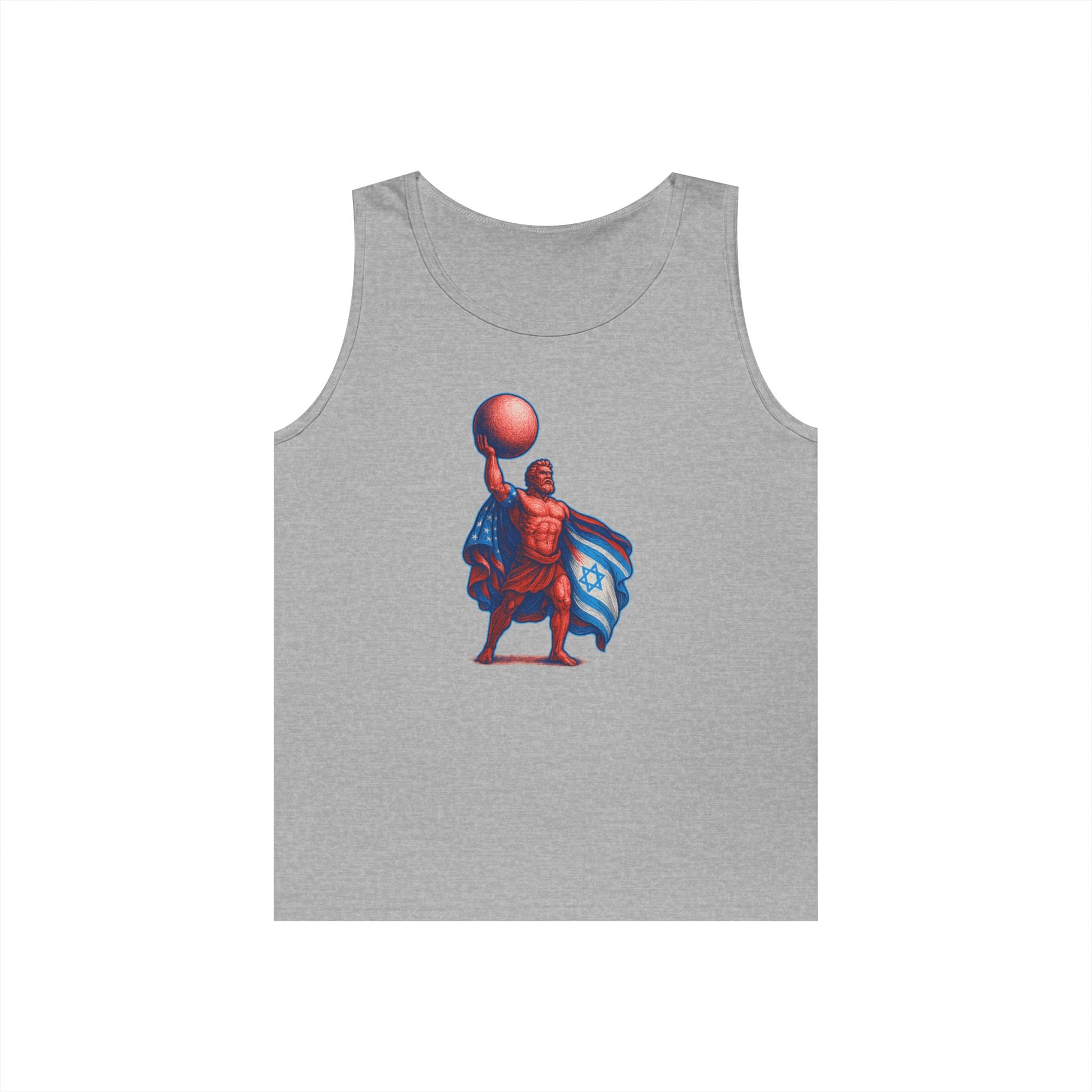 Patriot Hercules Unisex Heavy Cotton Tank Top - American Zionist