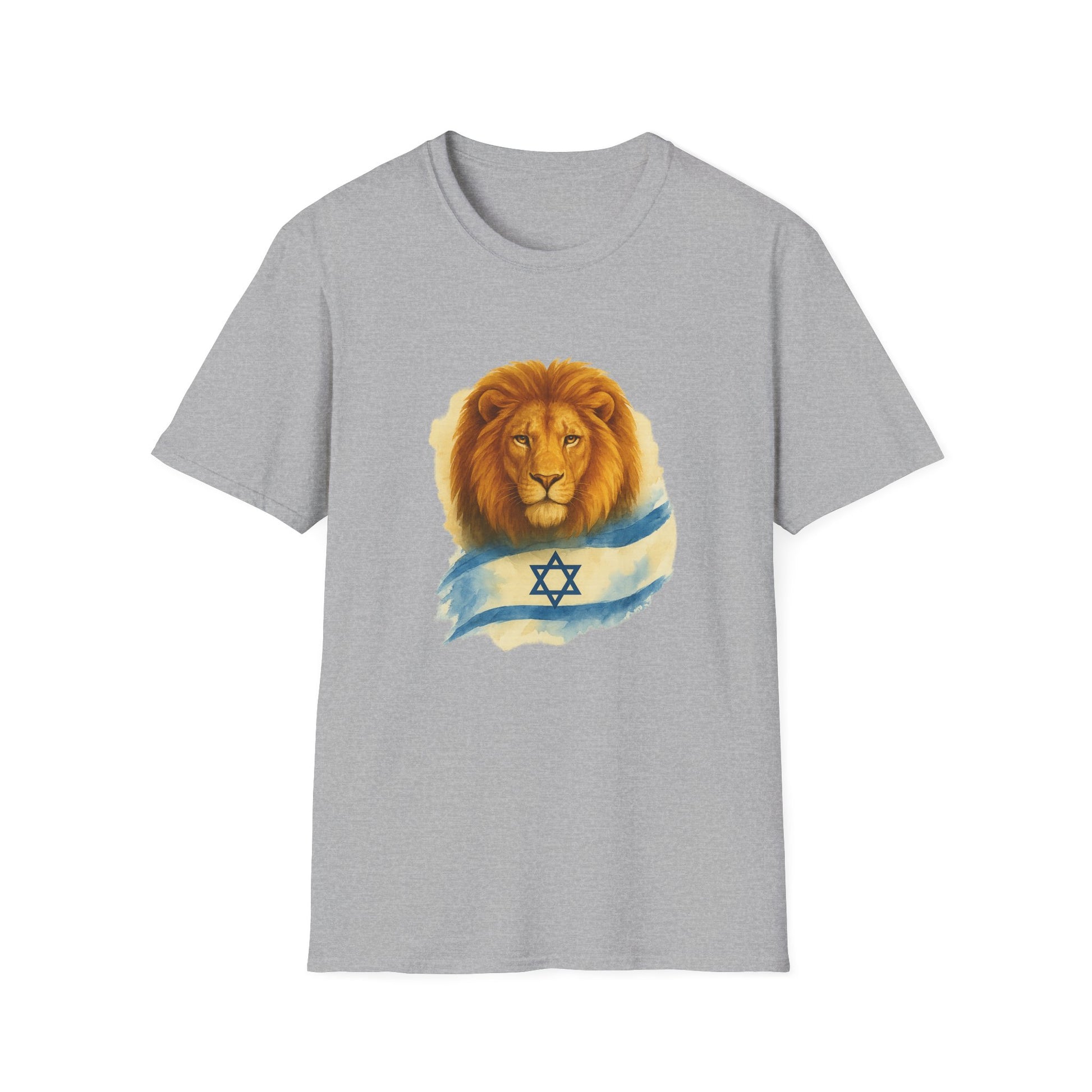 Lion Of Israel Unisex Softstyle T-Shirt - American Zionist