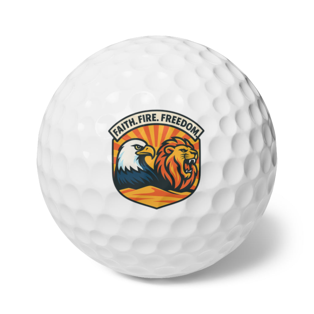 Lions Eagles Rise Golf Balls, 6pcs - American Zionist