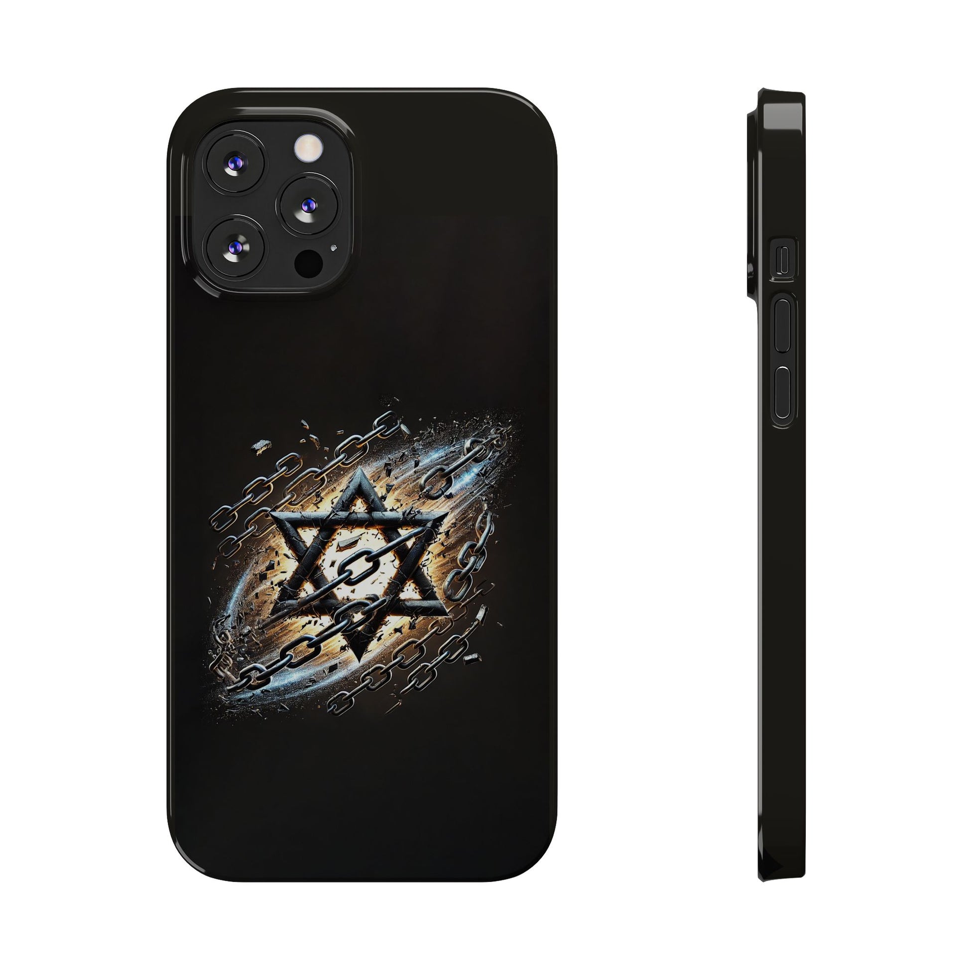 Galaxy Star of David Slim Phone Cases - American Zionist