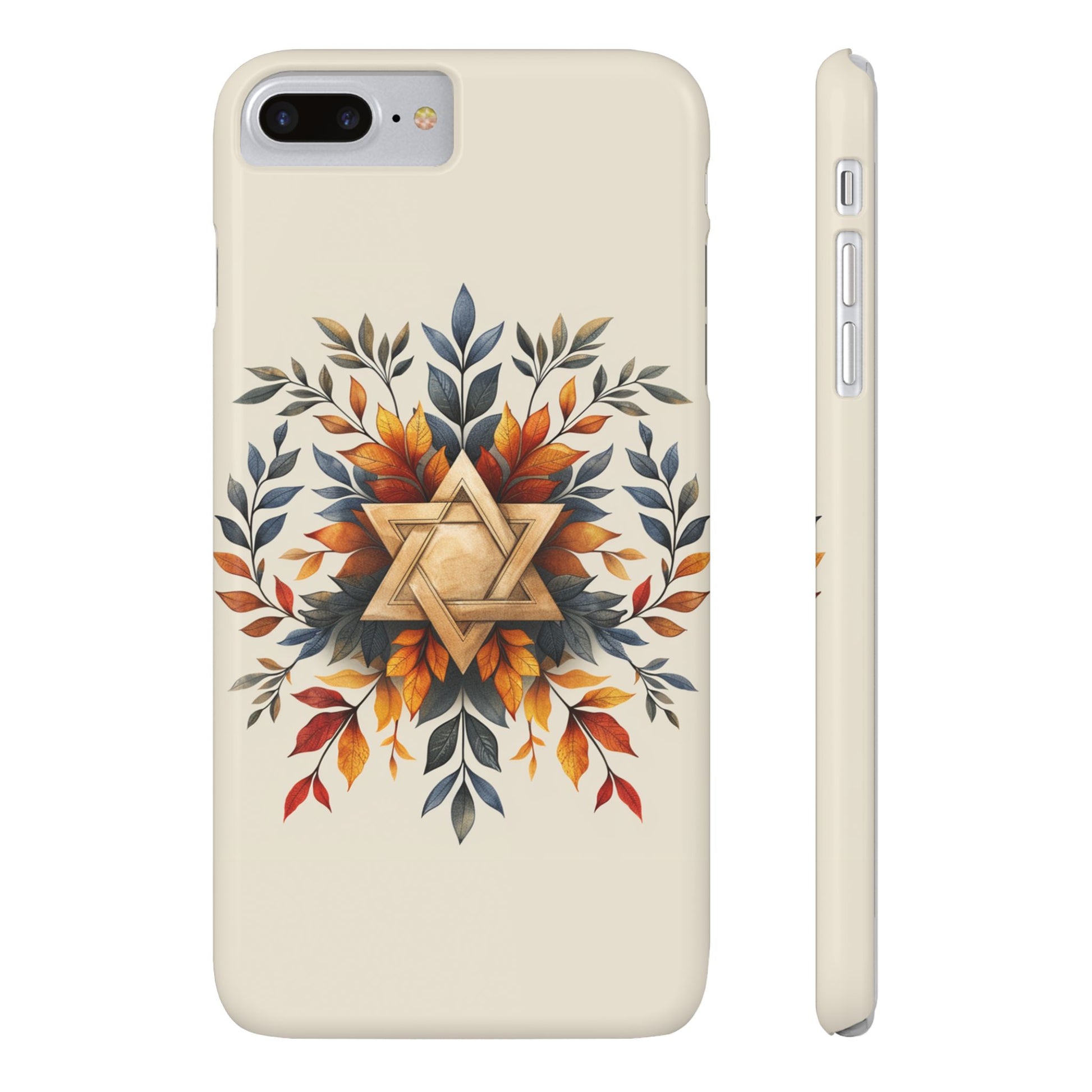 Star of David Wreath Slim Phone Cases - American Zionist