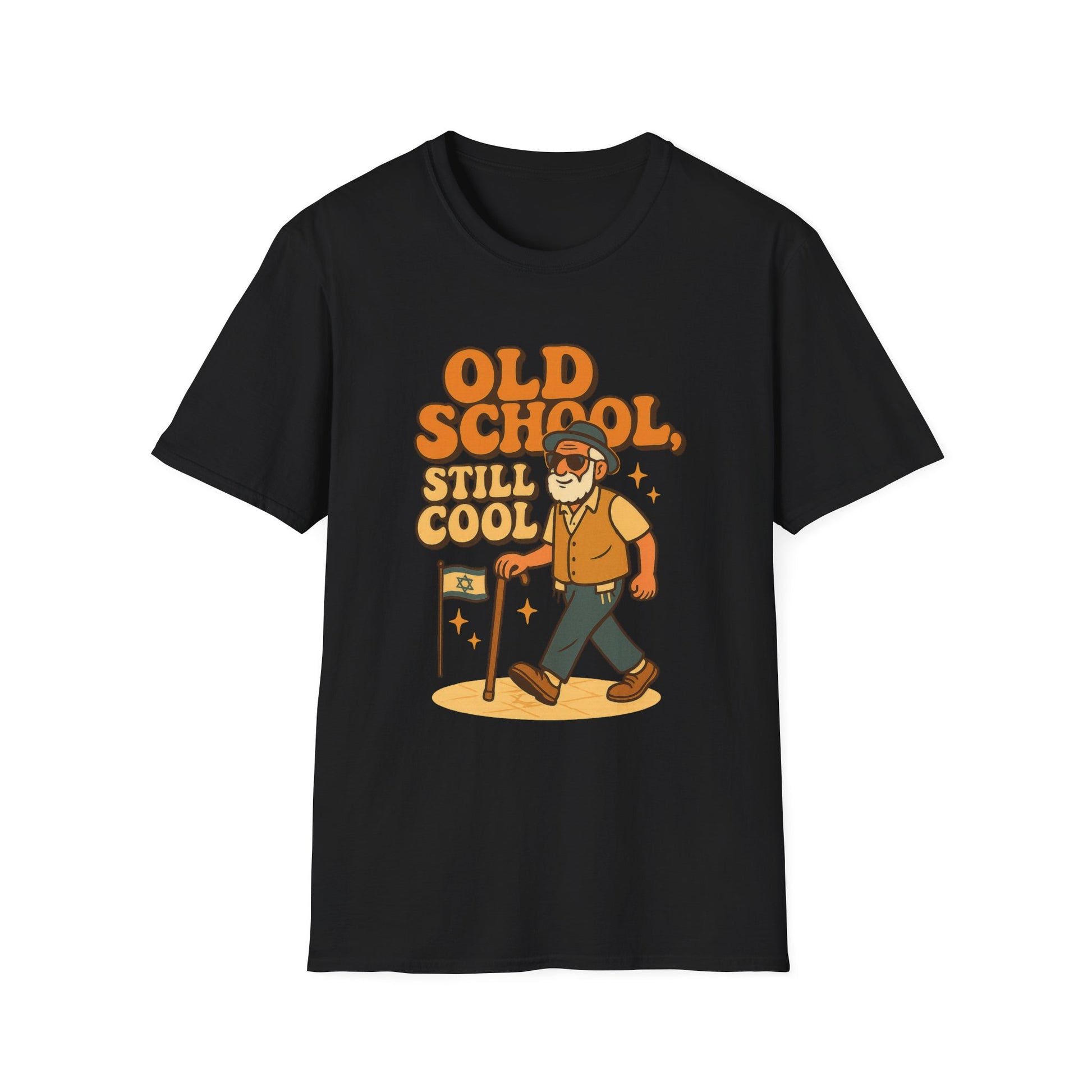 Old School Grandpa Softstyle T-Shirt - American Zionist