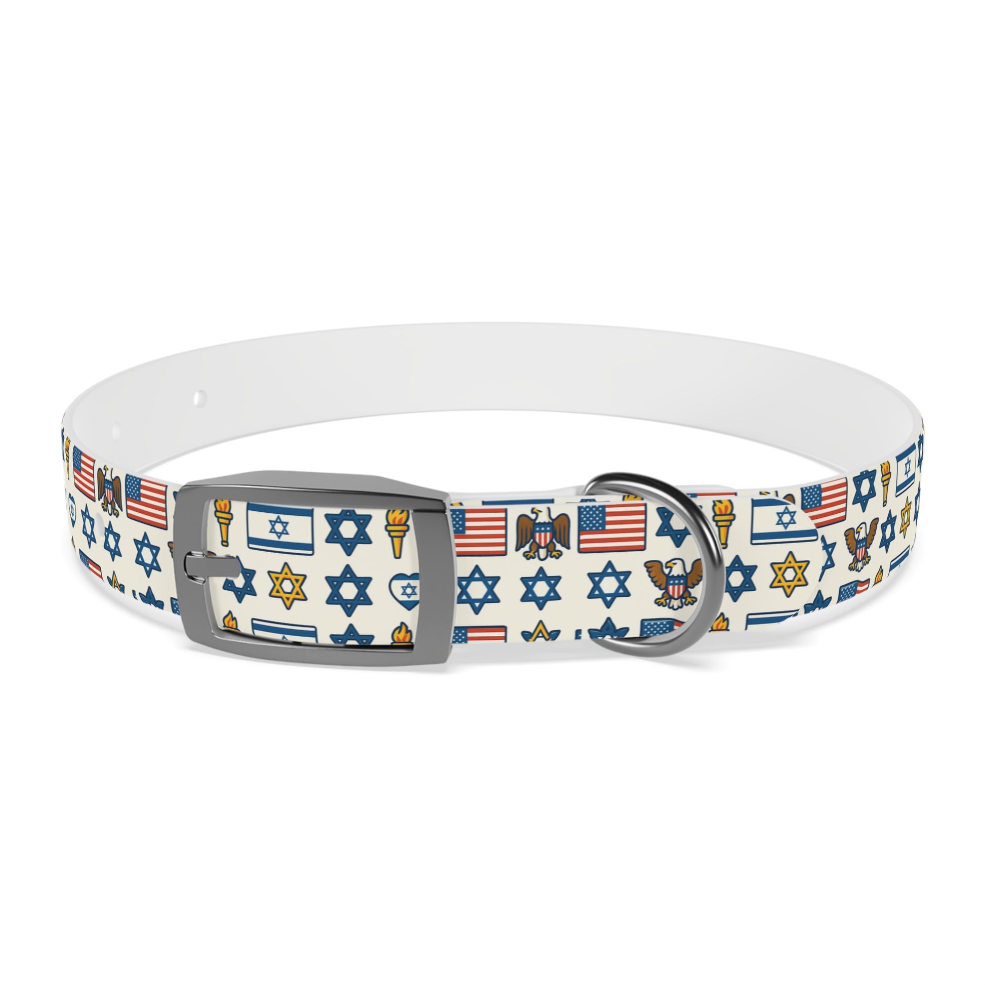Symbols of Shared Freedom Dog Collar - American Zionist