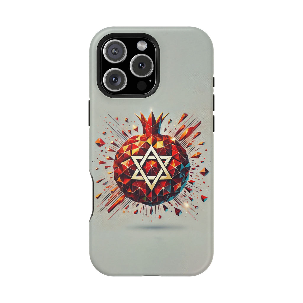 Pomegranate Star of David Magnetic Tough Cases - American Zionist