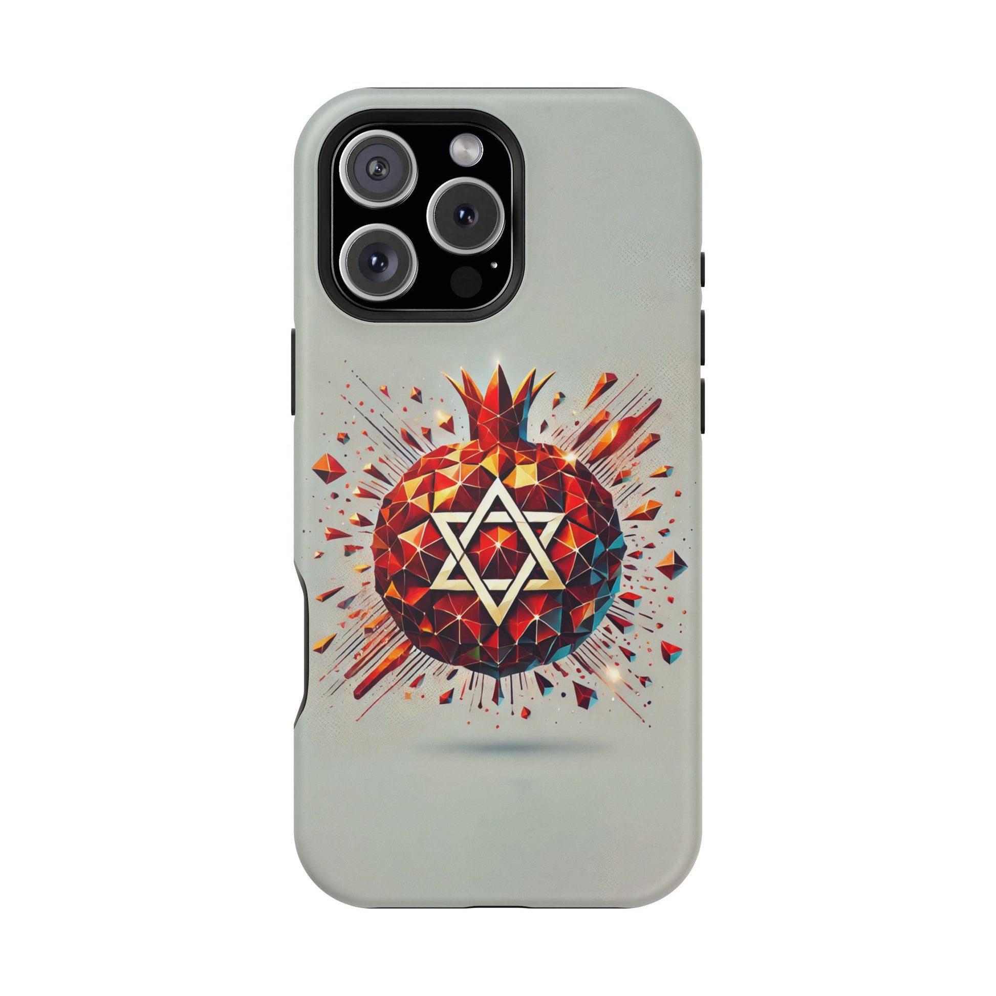 Pomegranate Star of David Magnetic Tough Cases - American Zionist