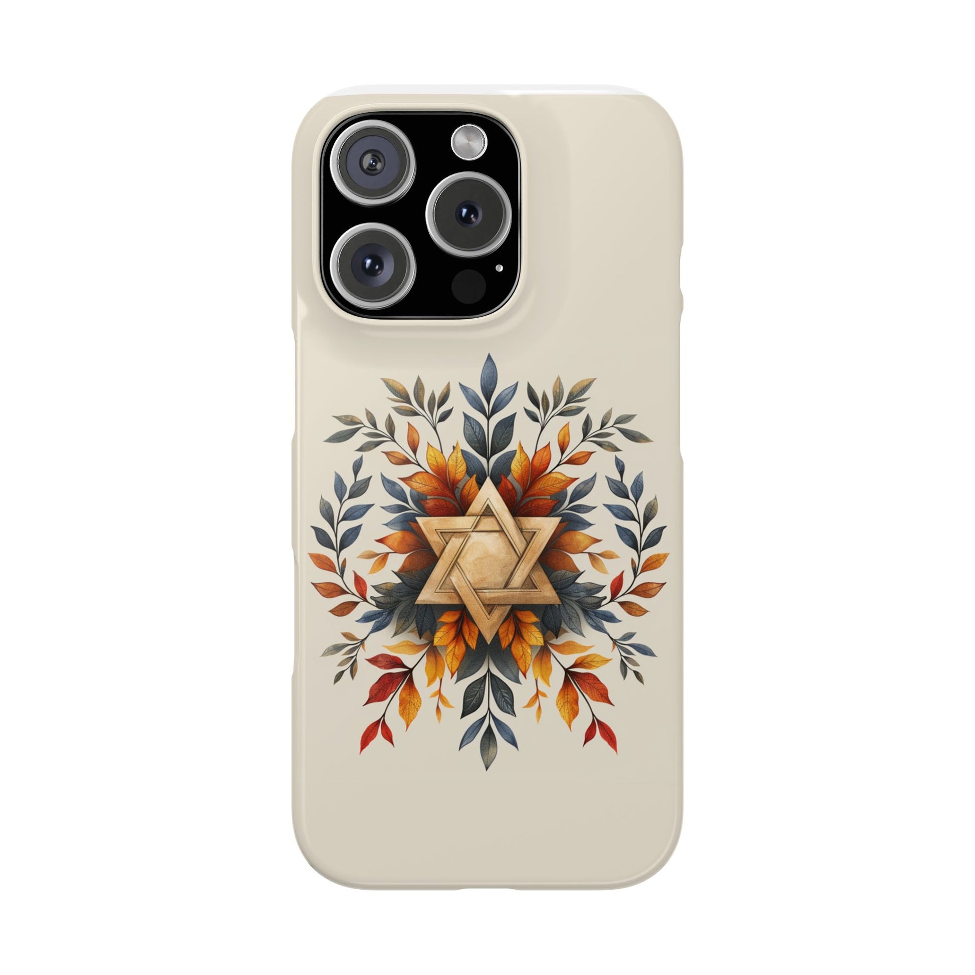 Star of David Wreath Slim Phone Cases - American Zionist