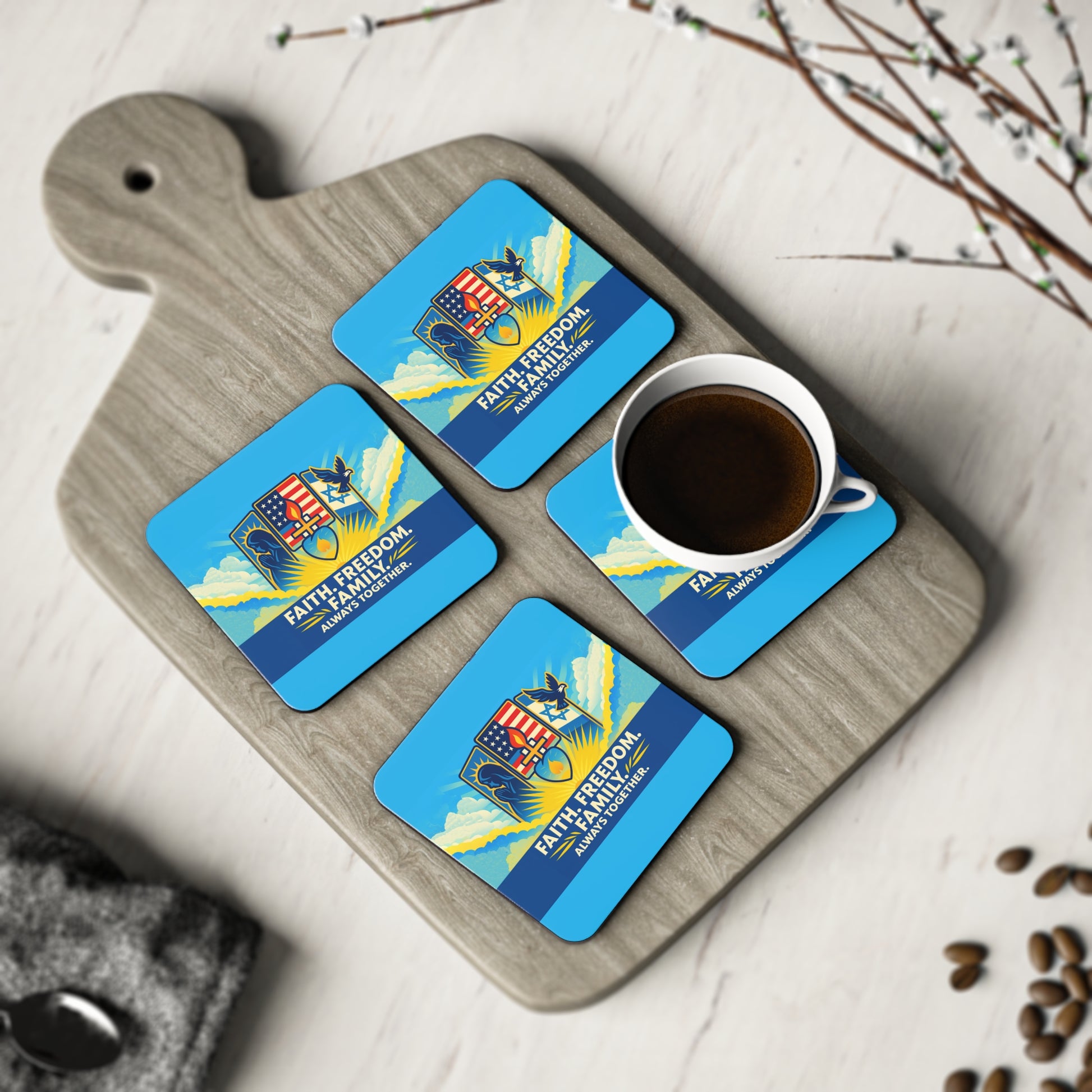 Guided by Faith's Flame Coasters - American Zionist