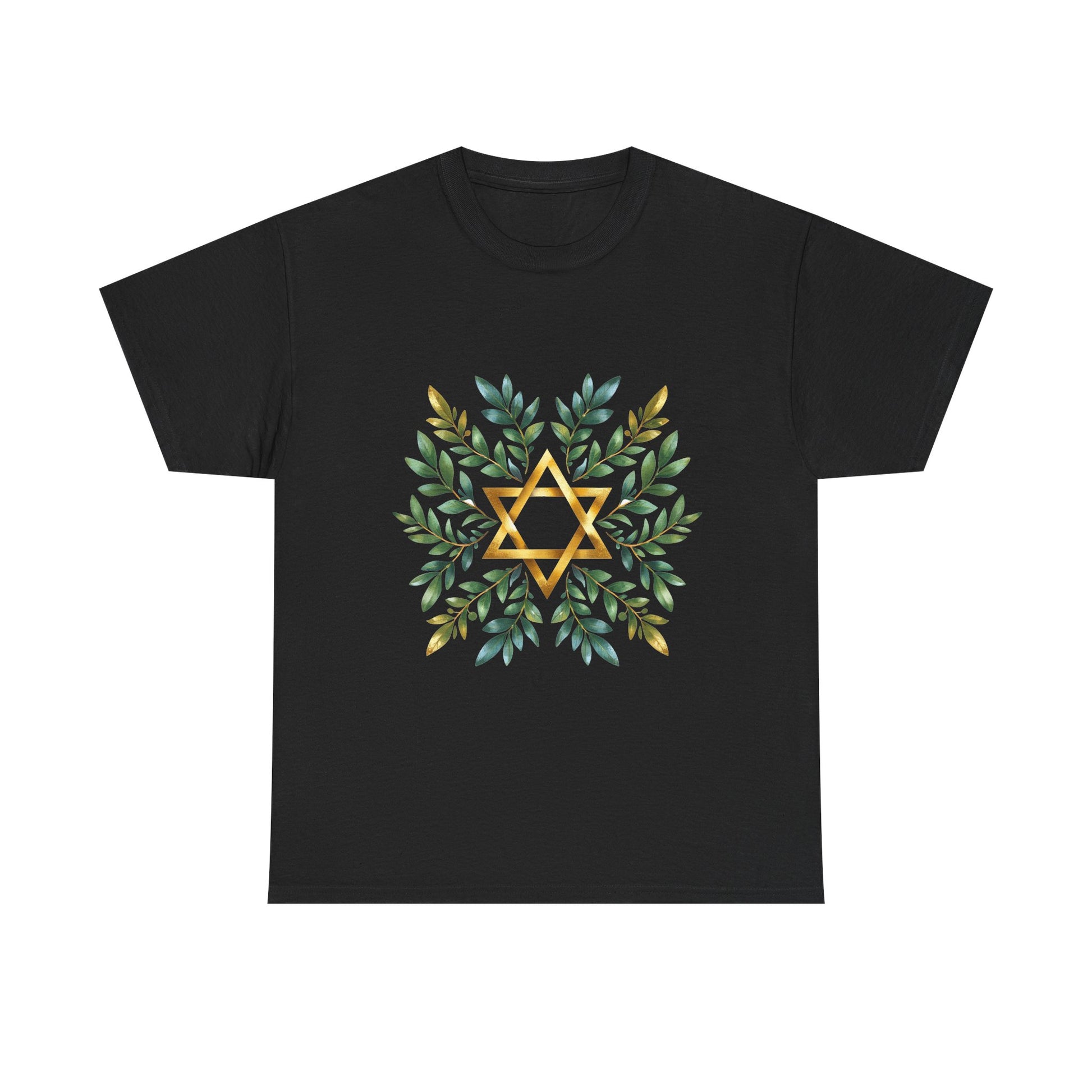 Star of David Wreath Unisex Heavy Cotton Tee - American Zionist