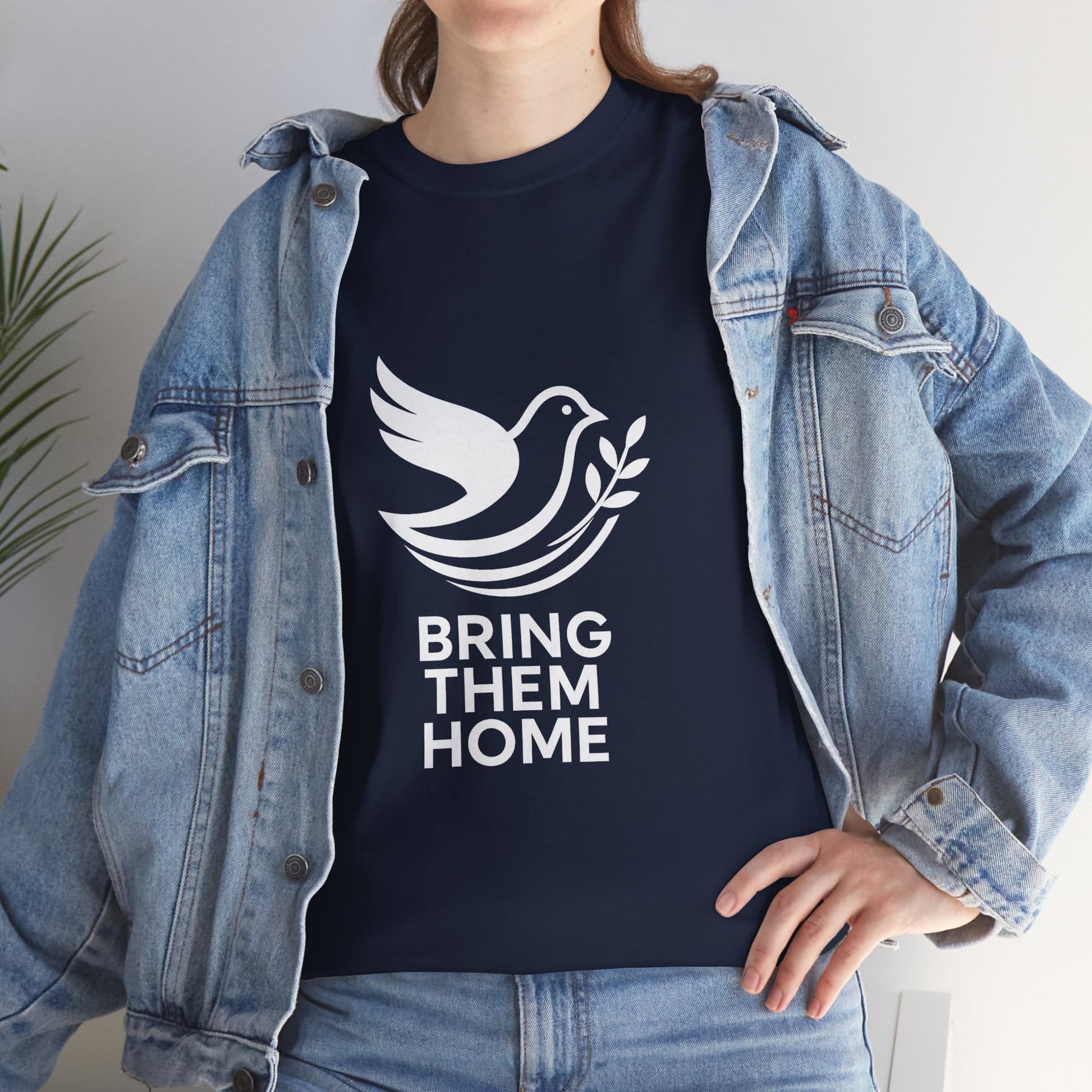 Dove Bring Them Home Unisex Heavy Cotton Tee - American Zionist